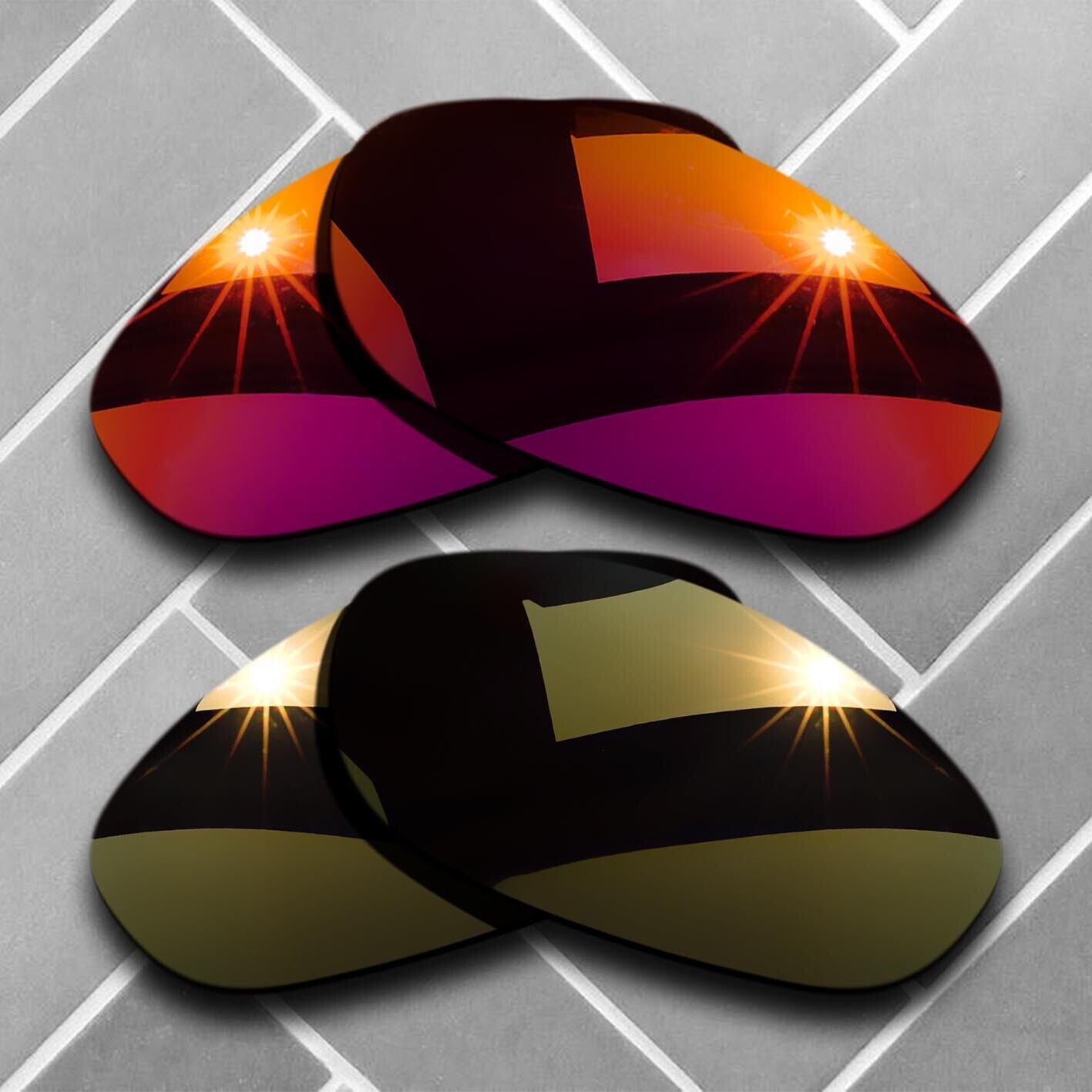 Anti-Scratch Replacement lenses for-Oakley Monster Dog Polarized Multi Choices