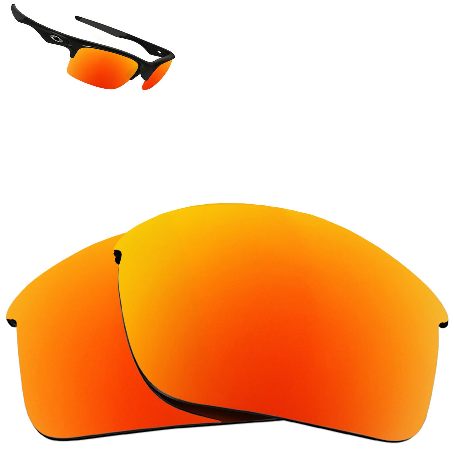LenSwitch Replacement Lenses for Oakley Bottle Rocket Sunglasses Red Mirror