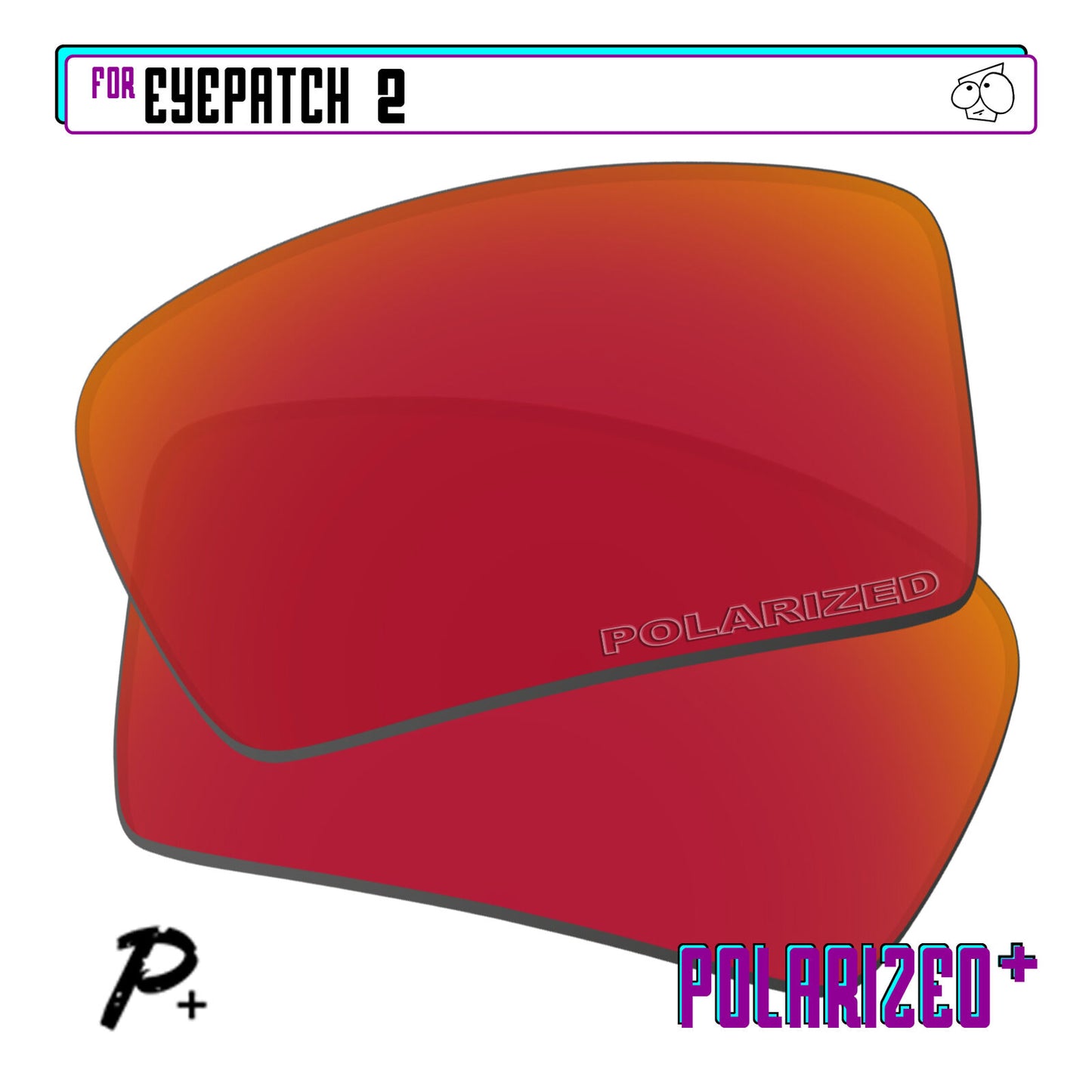POLARIZED+ Replacement Lens For-Oakley Eyepatch 2 Sunglass Anti-Scratch