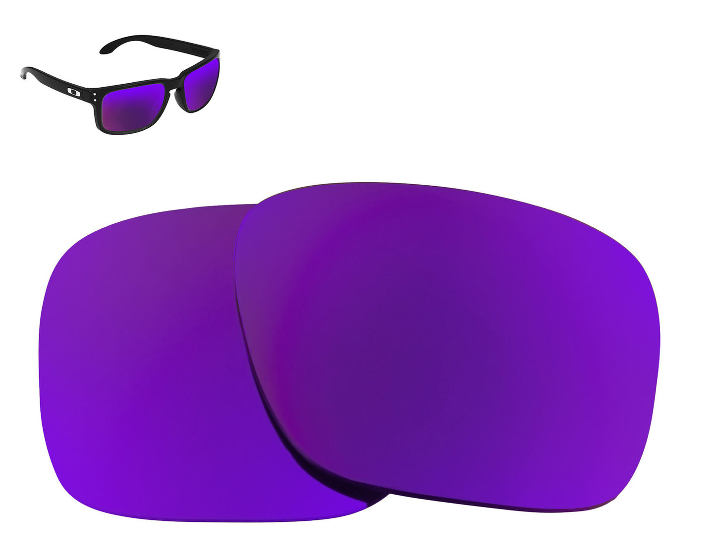LenSwitch Replacement Lenses for Oakley Holbrook Sunglasses Purple Mirror