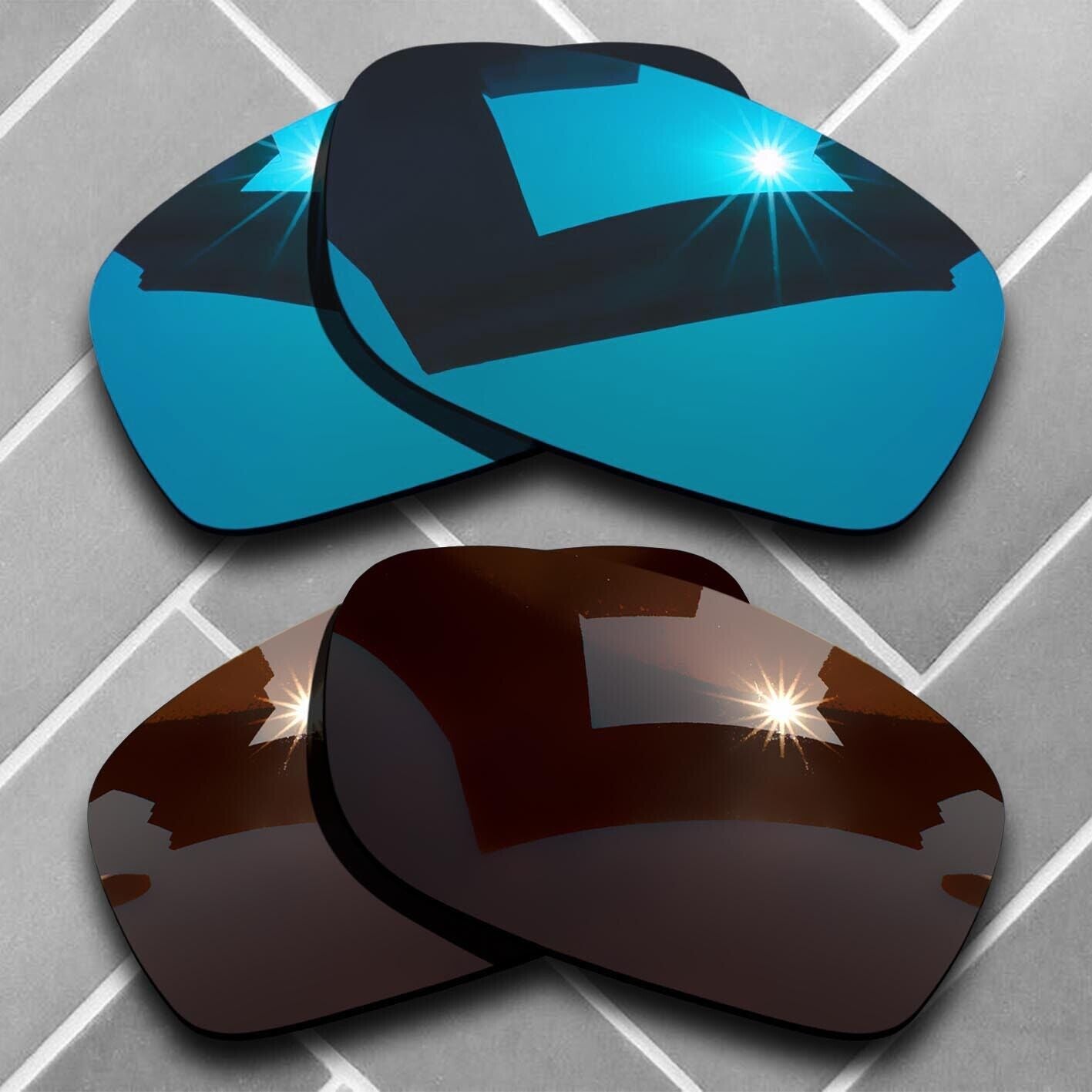 Polarized Replacement lenses for-Oakley Fives Squared Anti-Scratch Choices US