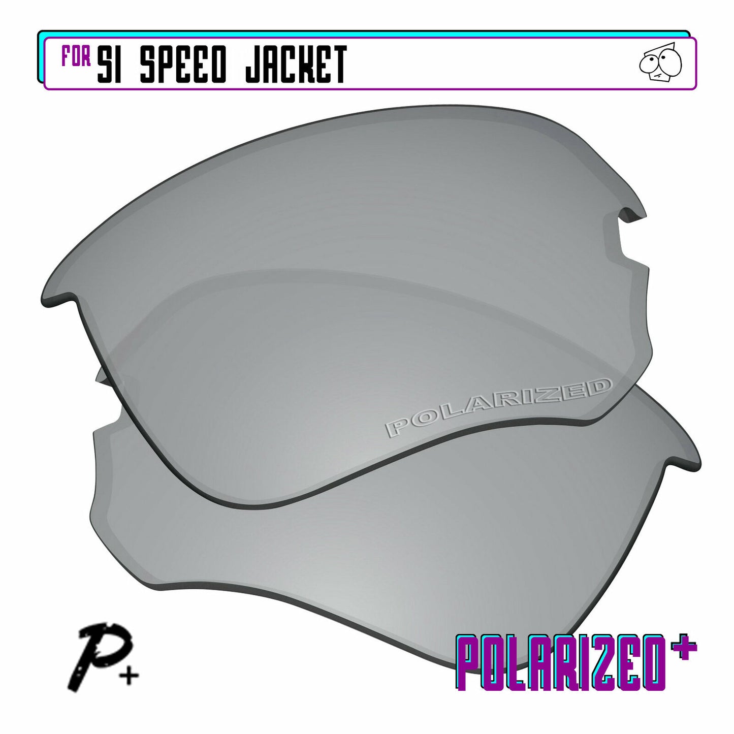 POLARIZED+ Replacement Lens For-Oakley Si Speed Jacket Sunglass Anti-Scratch