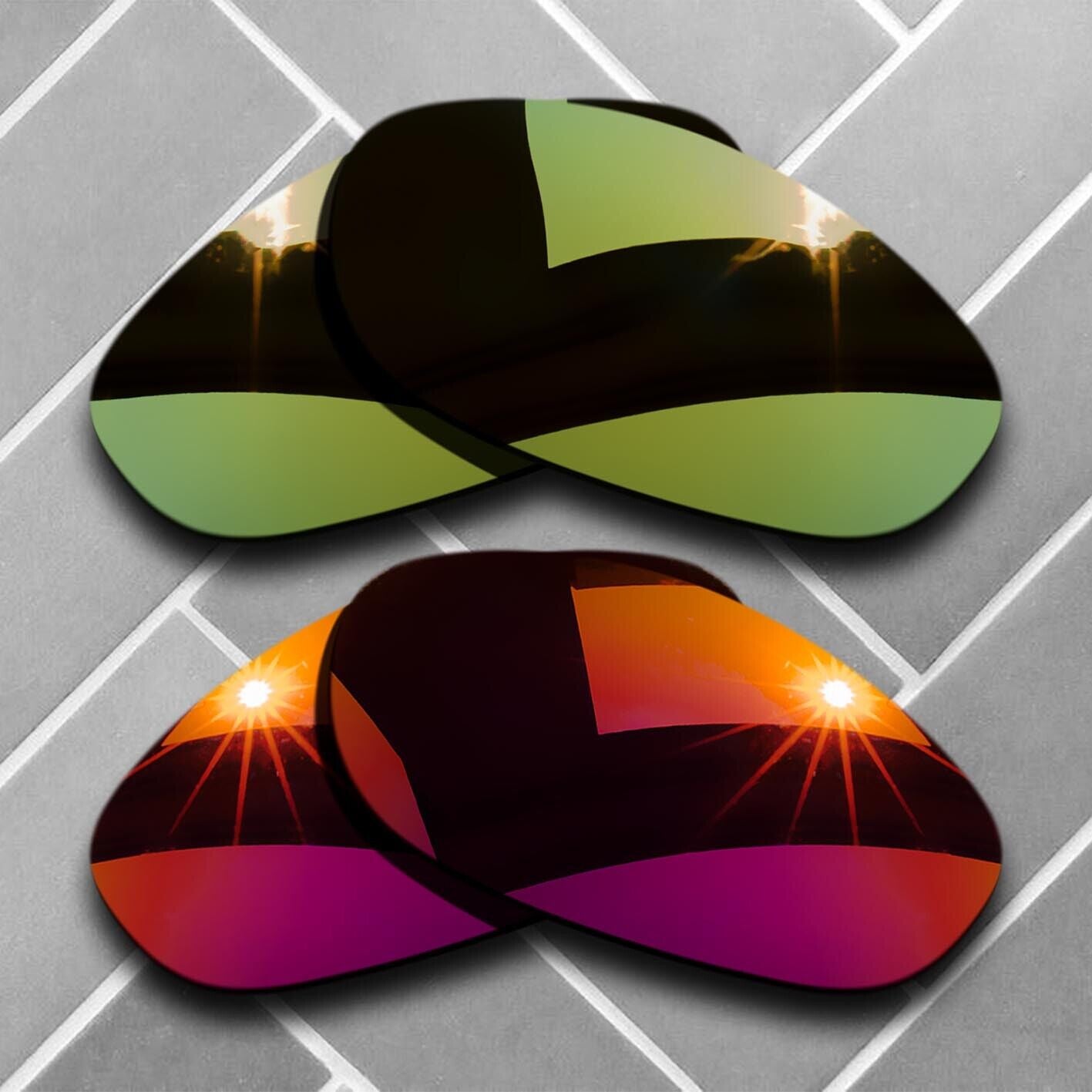 Anti-Scratch Replacement lenses for-Oakley Monster Dog Polarized Multi Choices