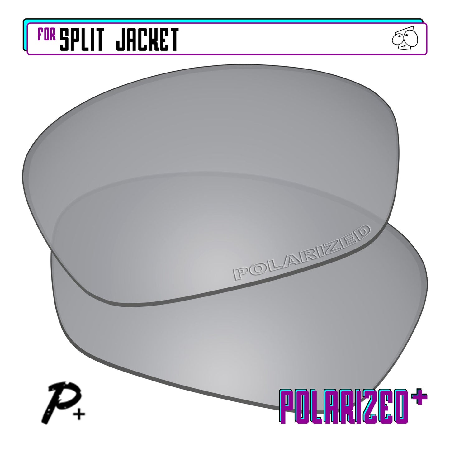 POLARIZED+ Replacement Lens For-Oakley Split Jacket Sunglass Anti-Scratch
