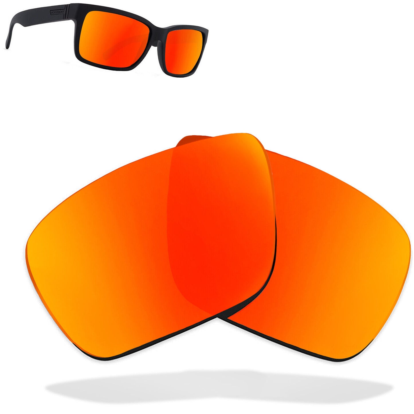 LenSwitch Polarized Replacement Lenses for VON ZIPPER ELMORE Sunglasses Red