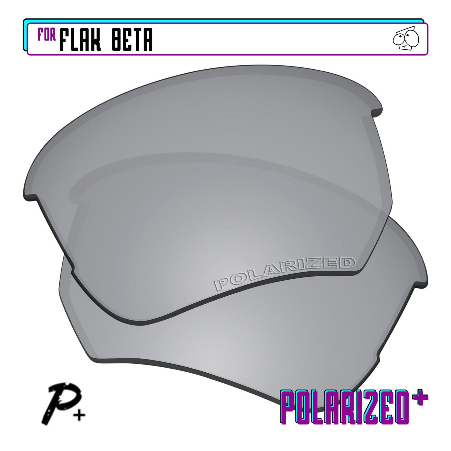 POLARIZED+ Replacement Lens For-Oakley Flak Beta Sunglass Anti-Scratch