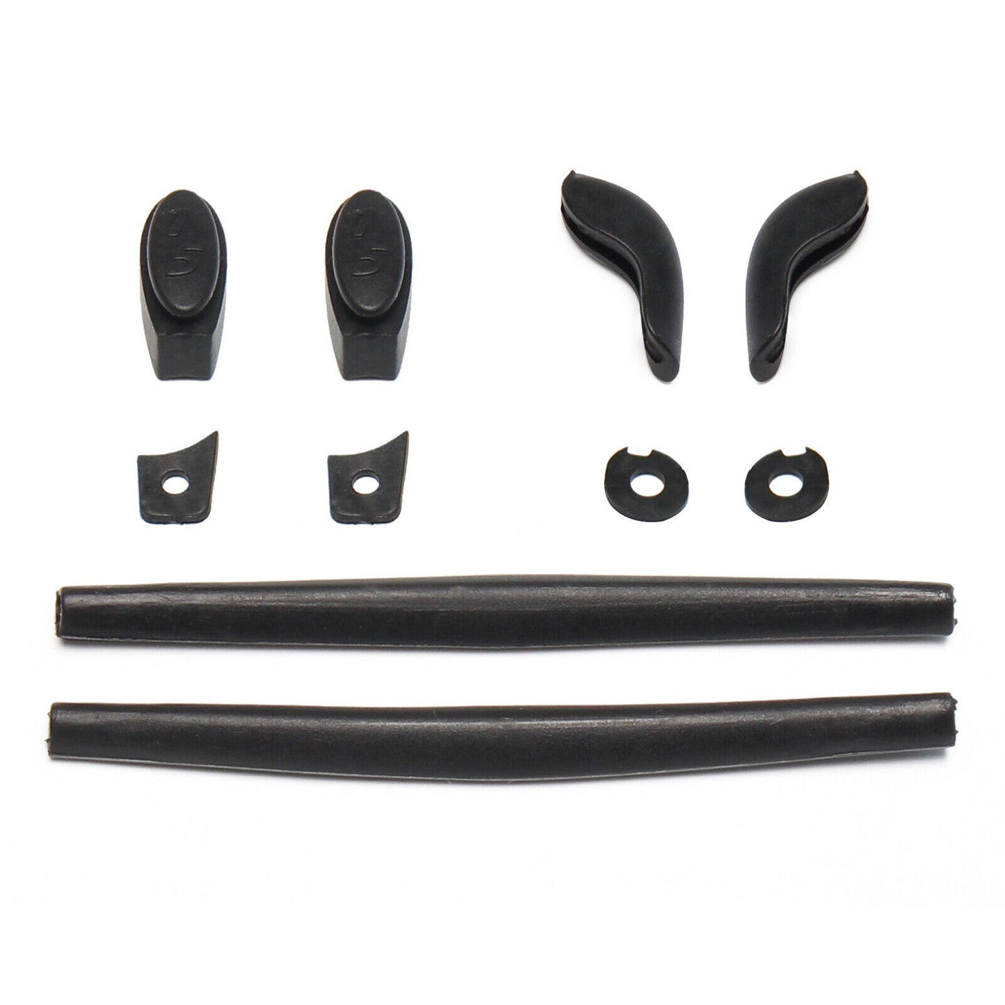 Hawkry Black Rubber Kits & Midnight Sun Replacement Lens for-Oakley Juliet