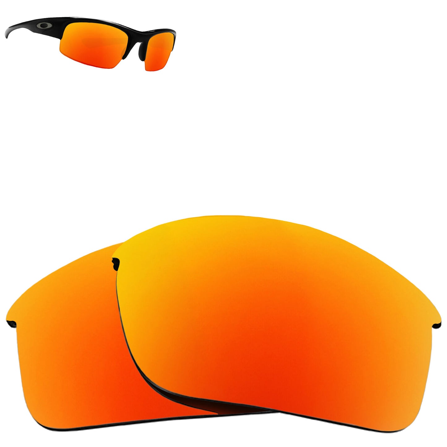 LenSwitch Replacement Lenses for Oakley Bottlecap Sunglasses Red Mirror