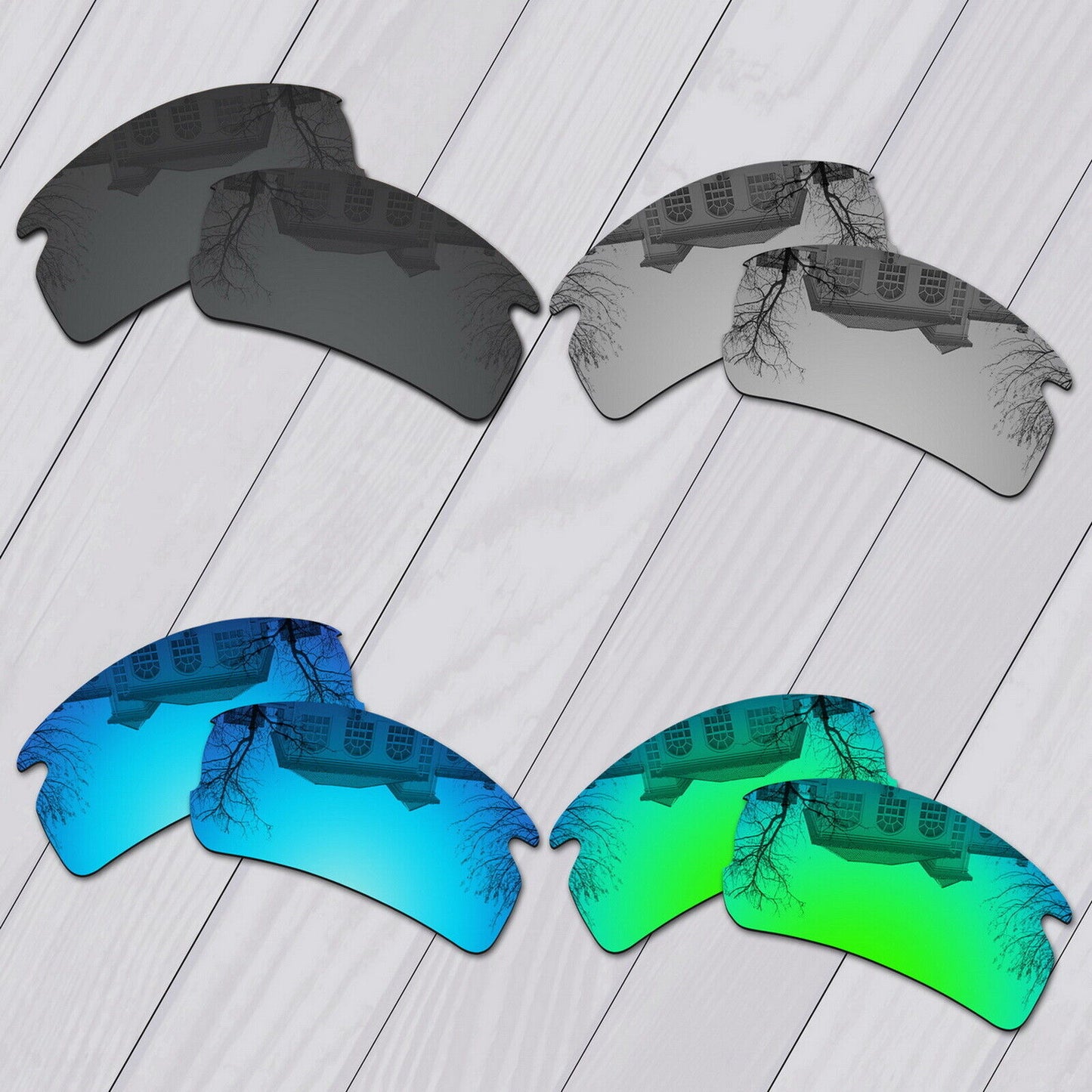 POLARIZED Replacement Lot Lenses For-Oakley Flak 2.0 OO9295 Sunglass Options