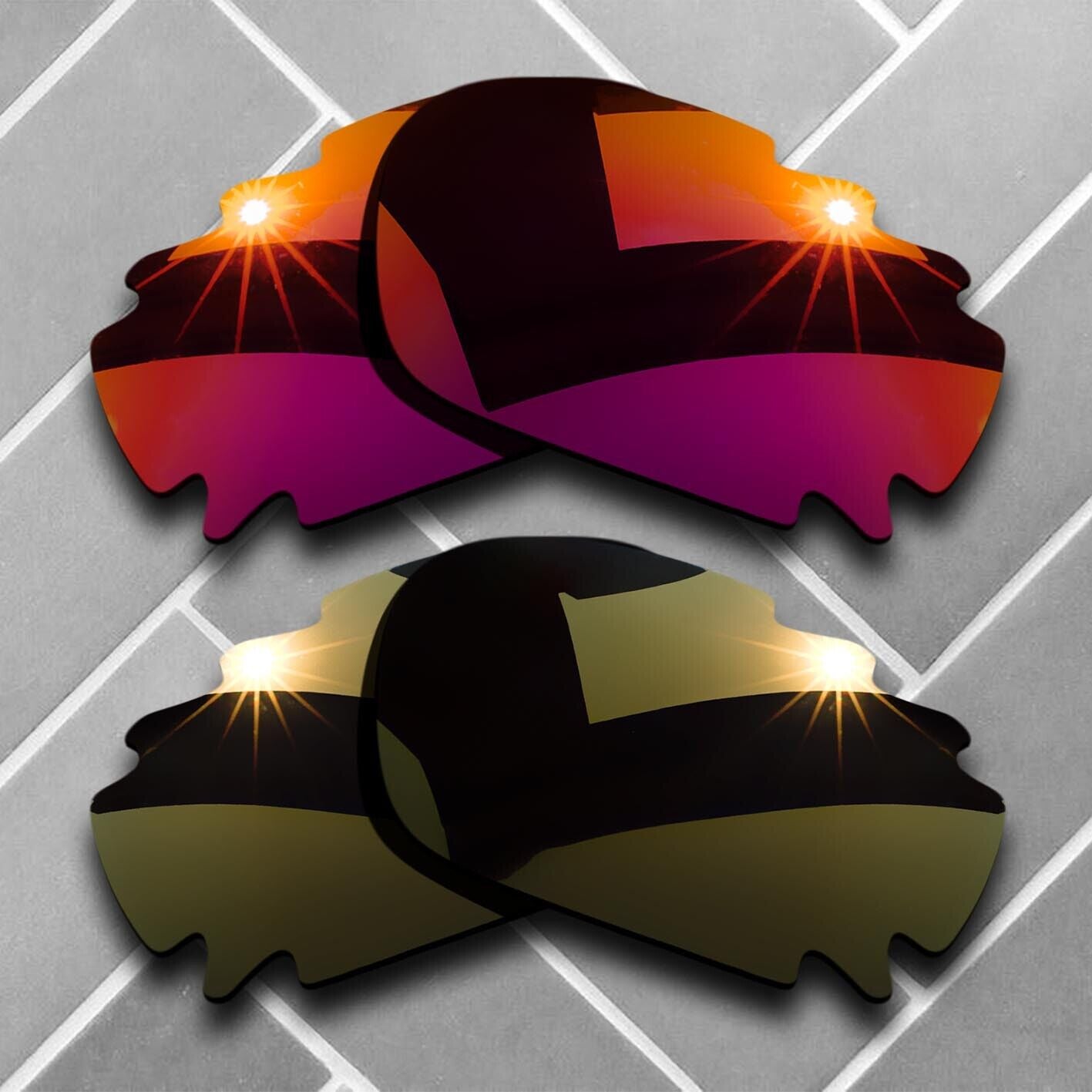 Polarized Replacement lenses for-Oakley Jawbone Vented Racing Jacket Choices US