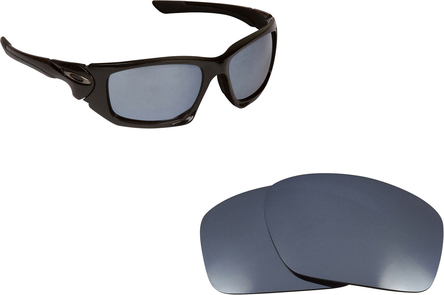 LenSwitch Polarized Replacement Lenses for Oakley Scalpel Sunglasses Silver