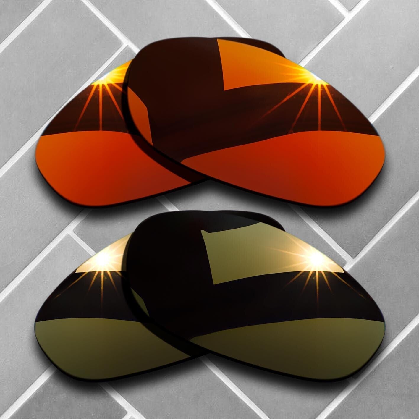 Anti-Scratch Replacement lenses for-Oakley Monster Dog Polarized Multi Choices
