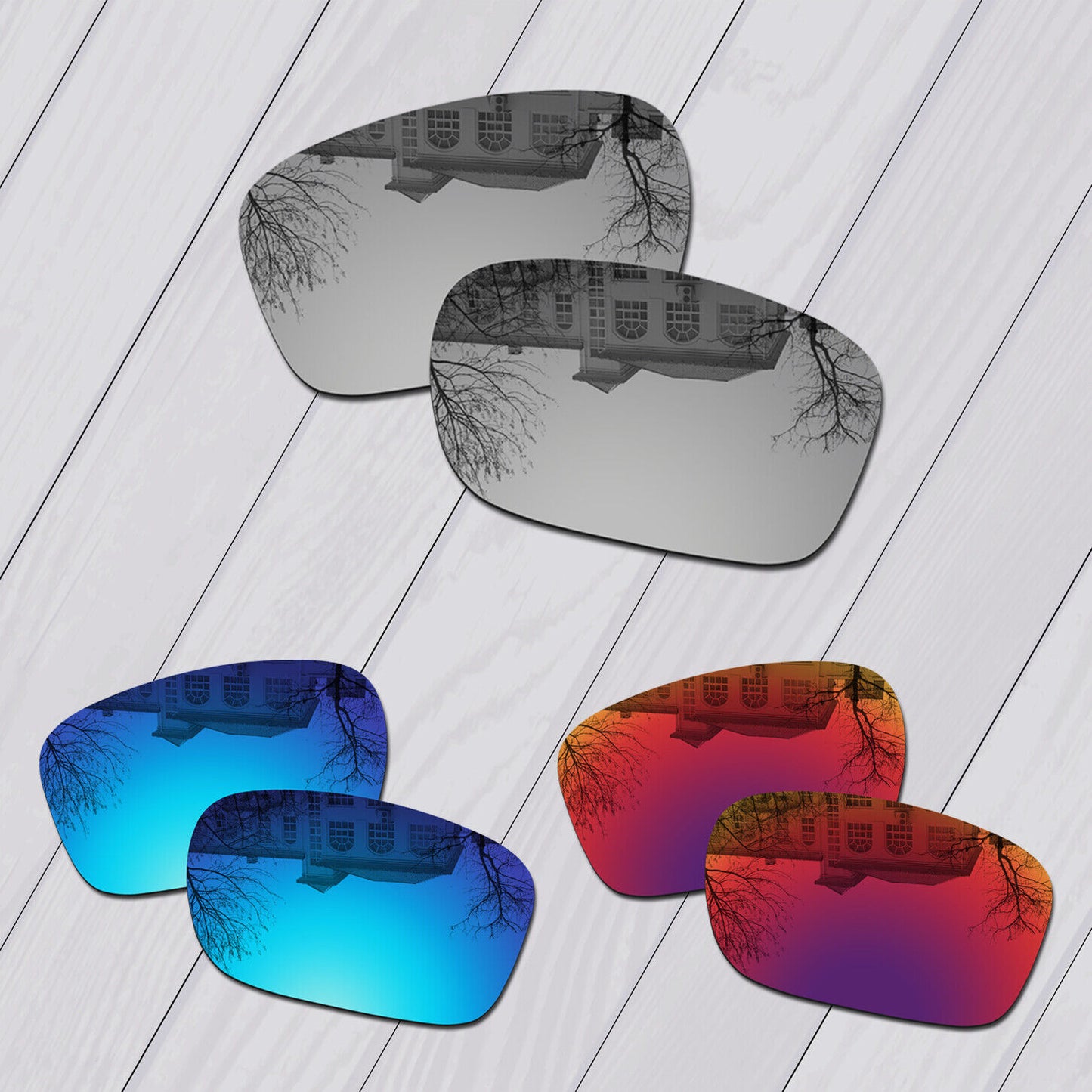 POLARIZED Lot Replacement Lens For-Oakley Sliver AF (Asian Fit) Anti-Scratch Opt