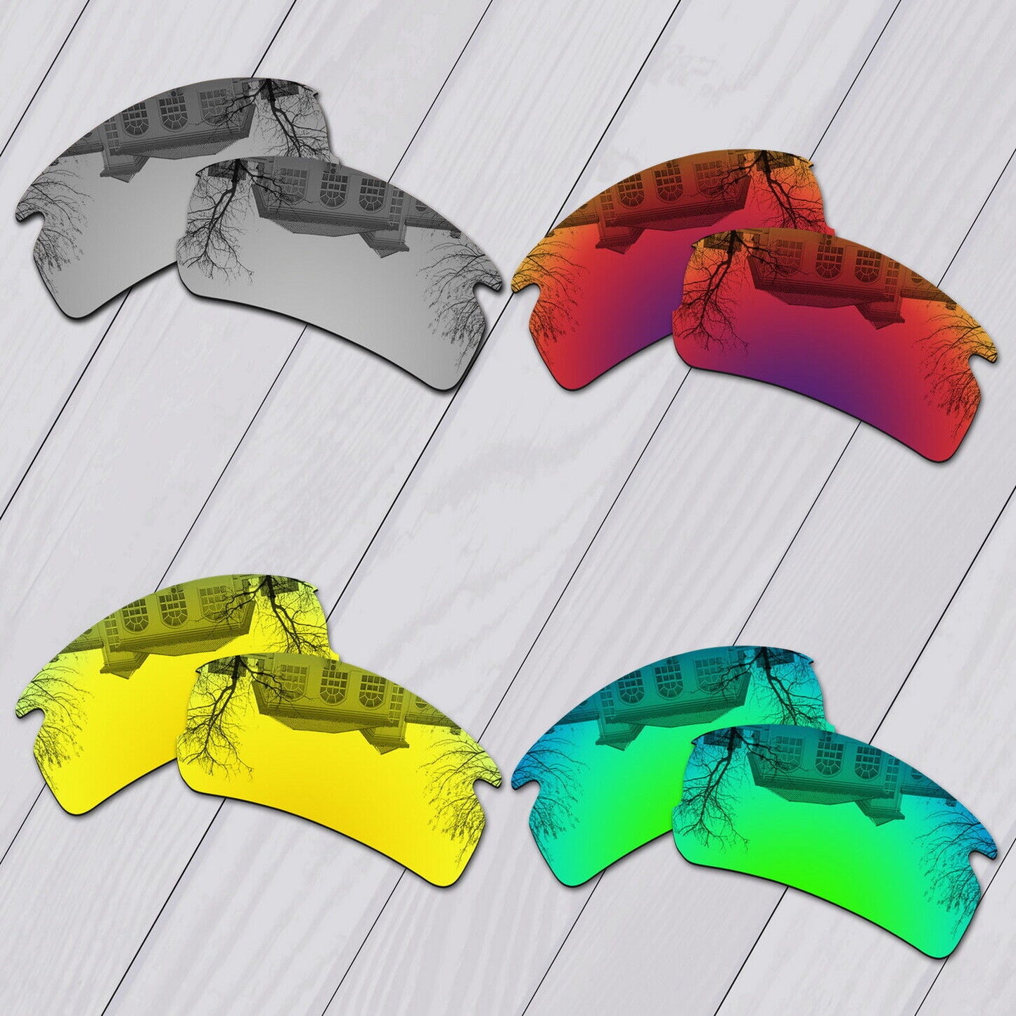 POLARIZED Replacement Lot Lenses For-Oakley Flak 2.0 OO9295 Sunglass Options