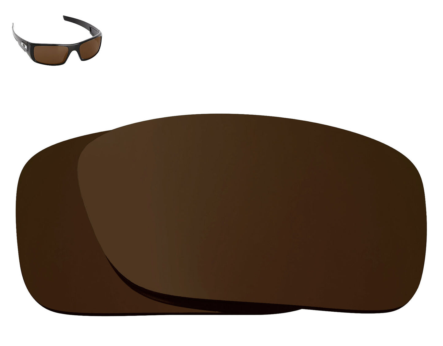 LenSwitch Replacement Lenses for Oakley Crankshaft Sunglasses Dark Brown