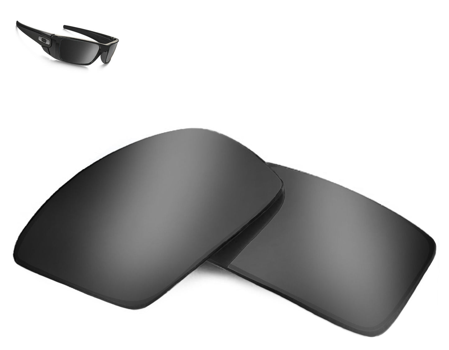 LenSwitch Replacement Lenses for Oakley Fuel Cell Sunglasses Silver Mirror