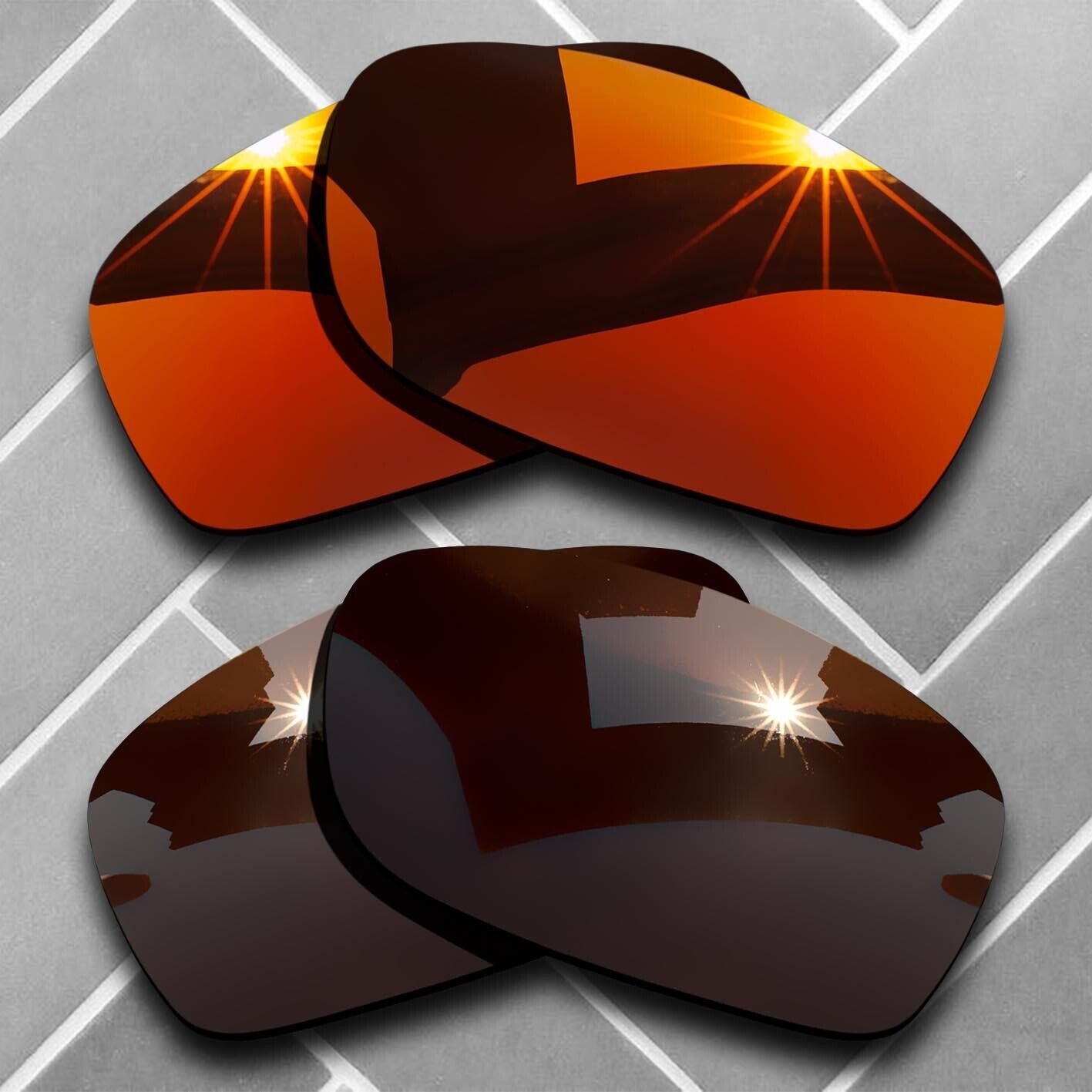 Polarized Replacement lenses for-Oakley Fives Squared Anti-Scratch Choices US