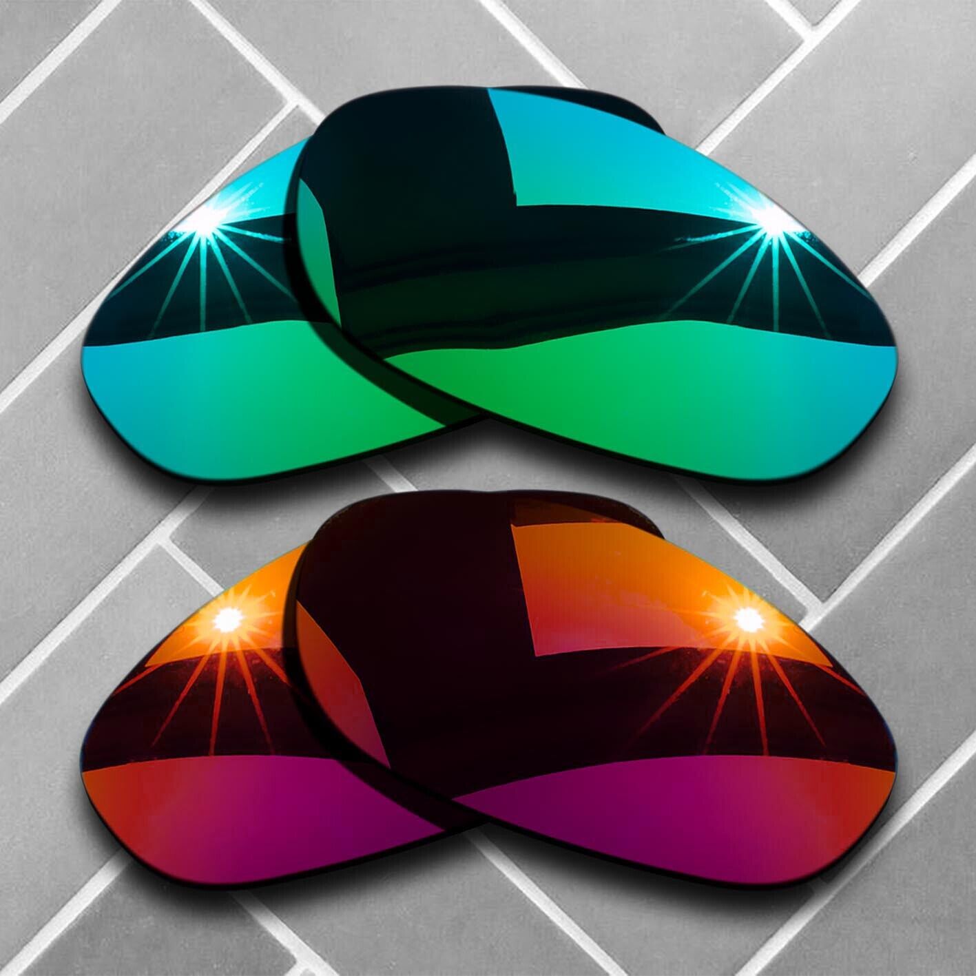 Anti-Scratch Replacement lenses for-Oakley Monster Dog Polarized Multi Choices