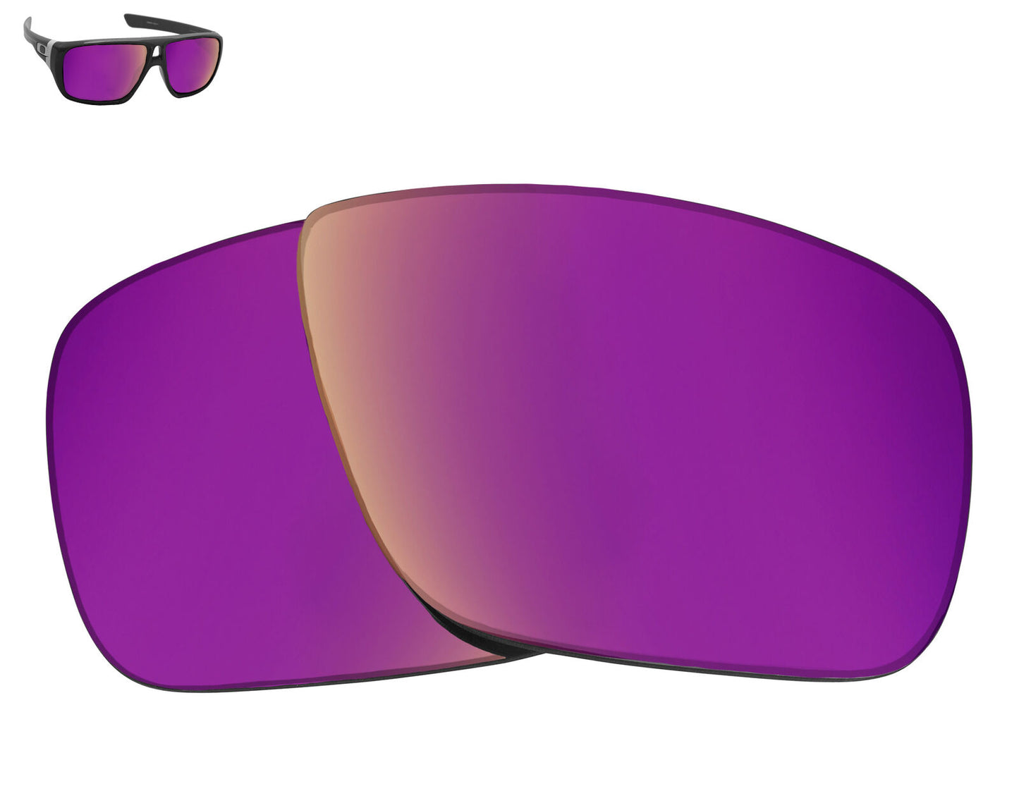 LenSwitch Polarized Replacement Lenses for Oakley Dispatch 1 Sunglasses Purple