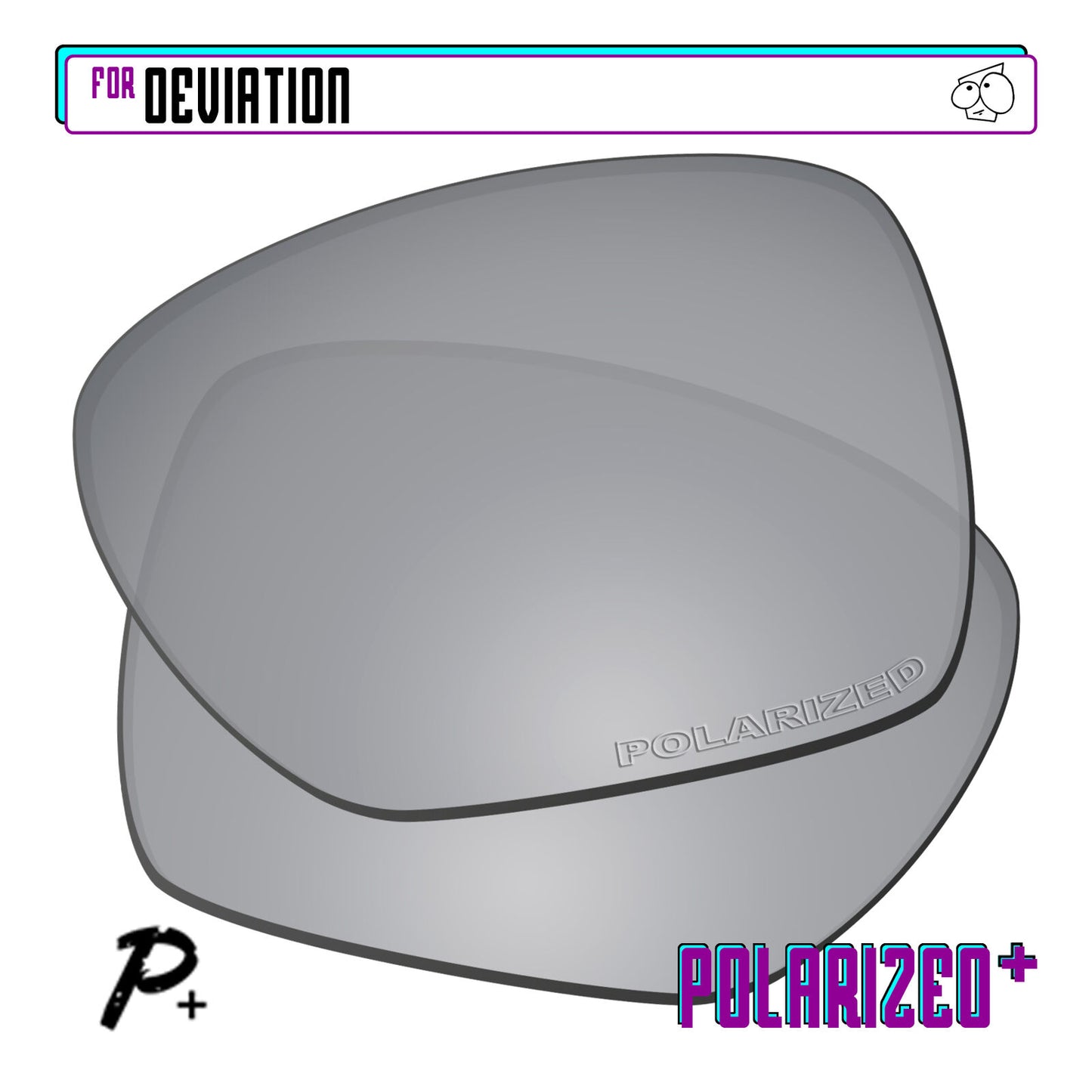 POLARIZED+ Replacement Lens For-Oakley Deviation Sunglass Anti-Scratch