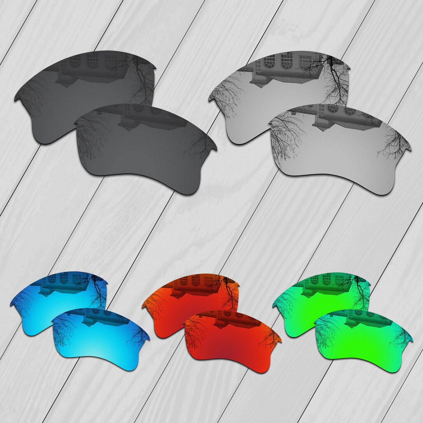 POLARIZED Replacement Lenses For-Oakley Flak Jacket XLJ Anti-Scratch Options