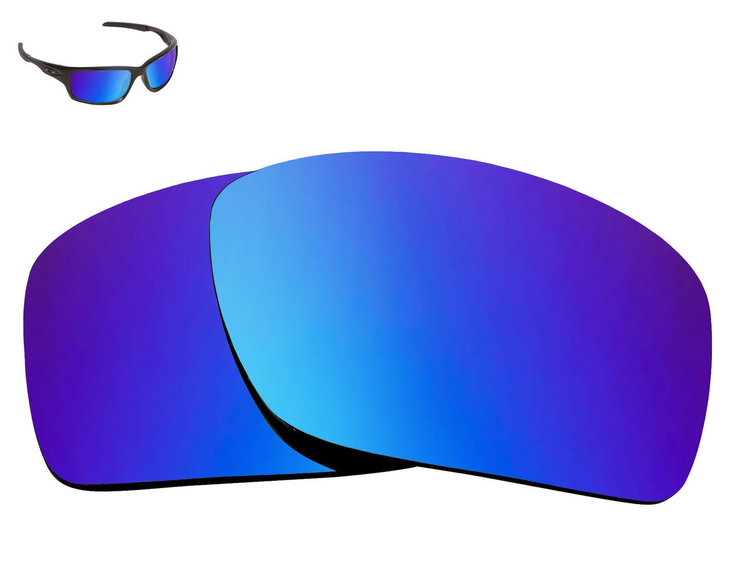 LenSwitch Replacement Lenses for Oakley Canteen 2014 Sunglasses Blue Mirror