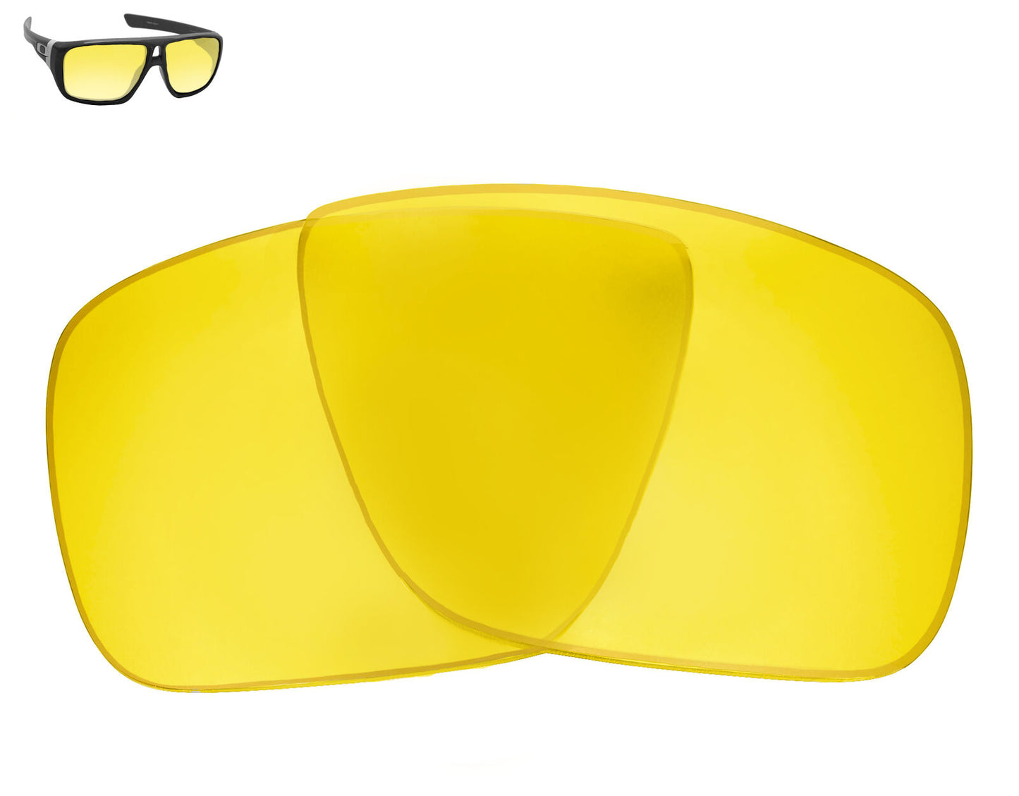 LenSwitch Replacement Lenses for Oakley Dispatch 1 Sunglasses Yellow
