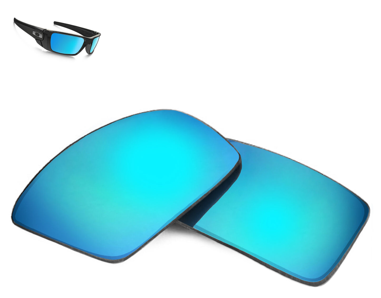 LenSwitch Polarized Replacement Lenses for Oakley Fuel Cell Sunglasses Blue
