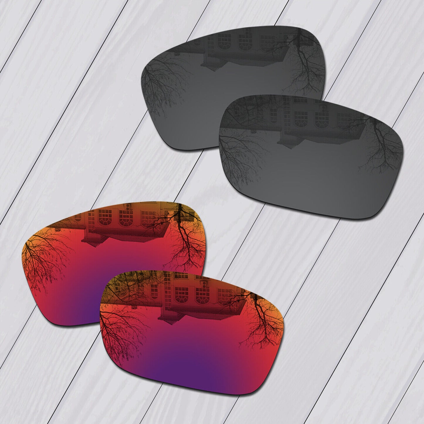 POLARIZED Lot Replacement Lens For-Oakley Sliver AF (Asian Fit) Anti-Scratch Opt