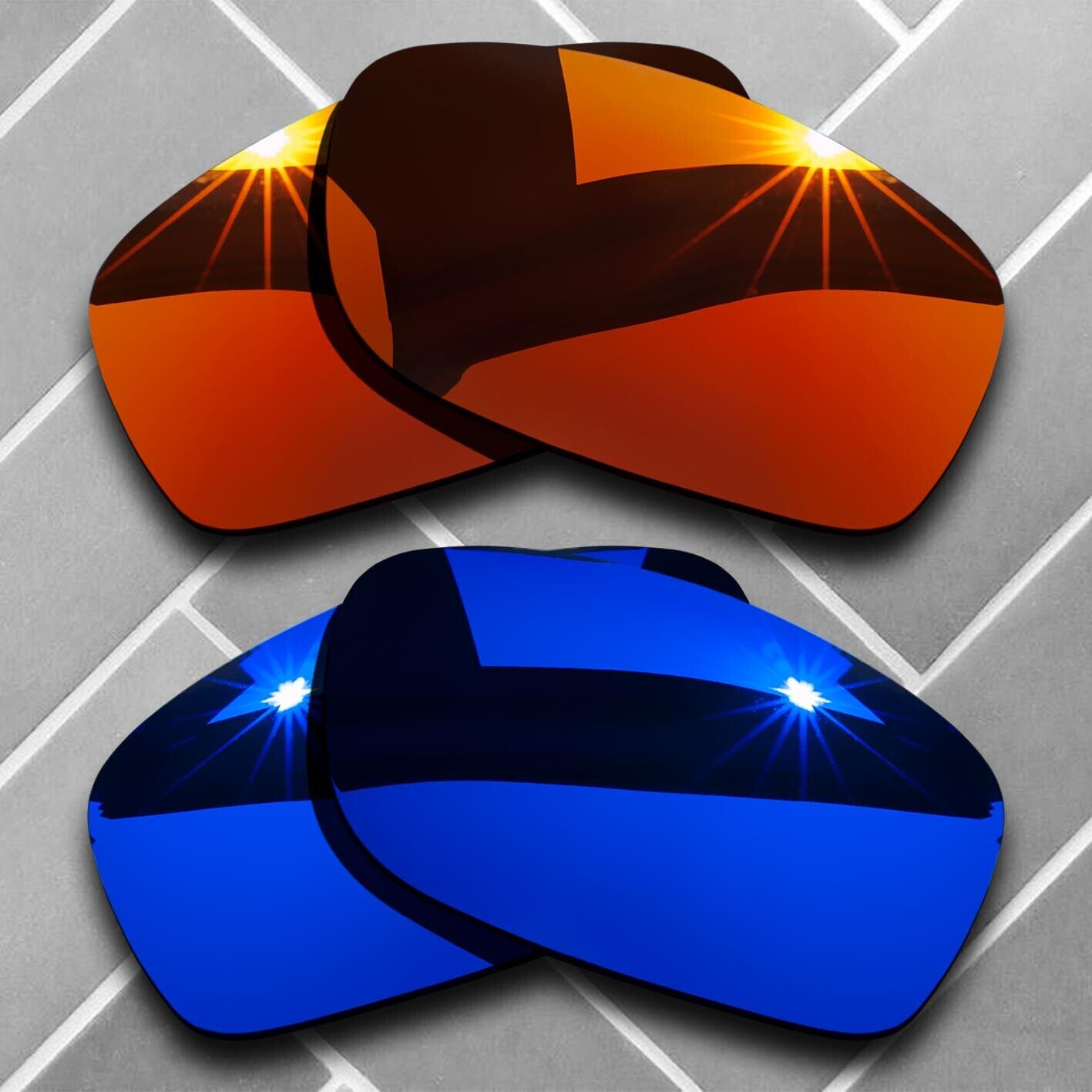 Polarized Replacement lenses for-Oakley Fives Squared Anti-Scratch Choices US