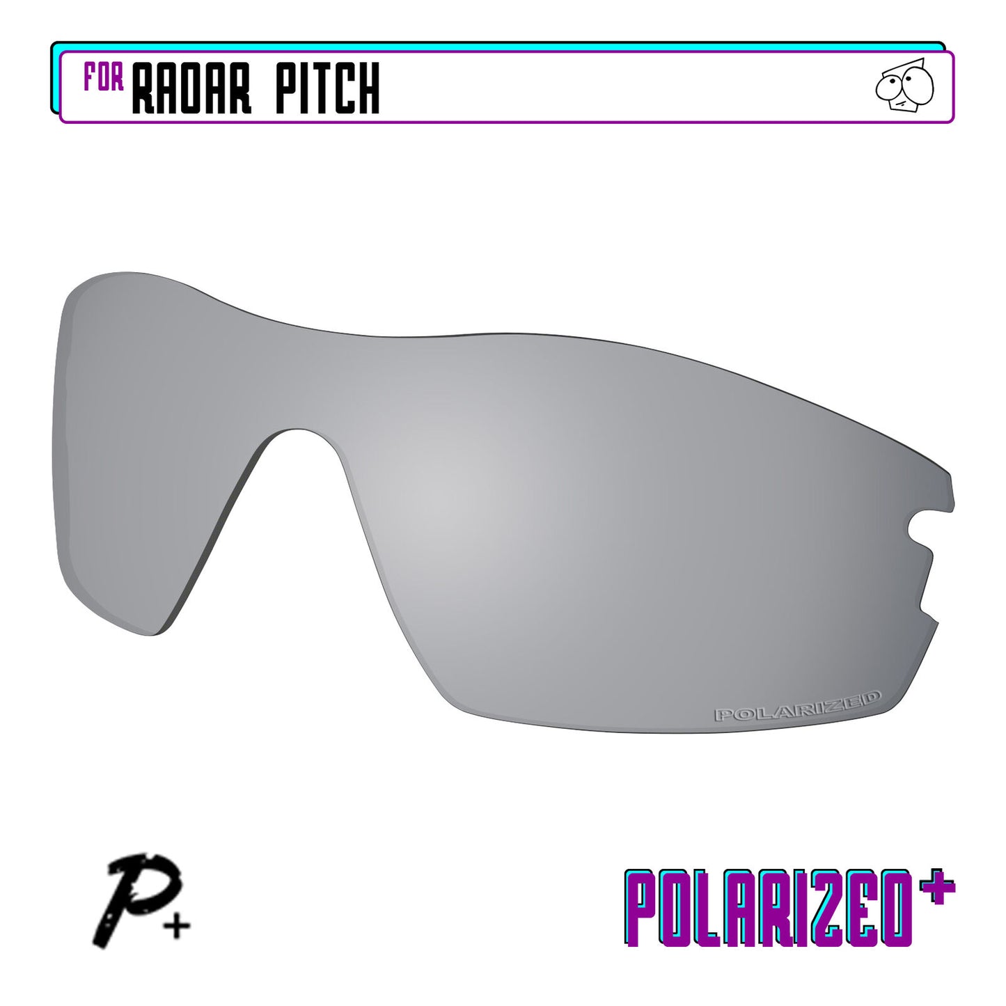 POLARIZED+ Replacement Lens For-Oakley Radar Pitch Sunglass Anti-Scratch