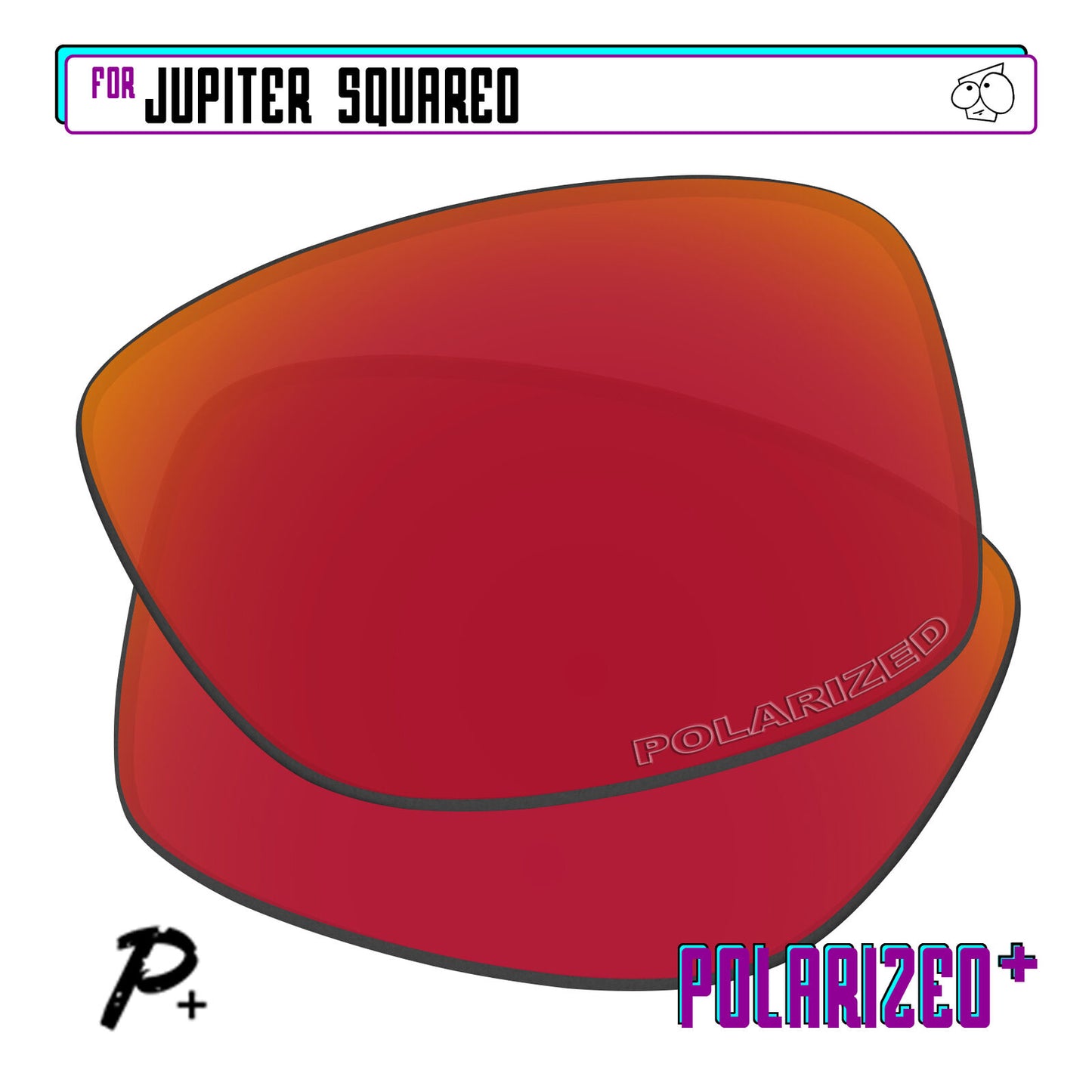 POLARIZED+ Replacement Lens For-Oakley Jupiter Squared Sunglass Anti-Scratch