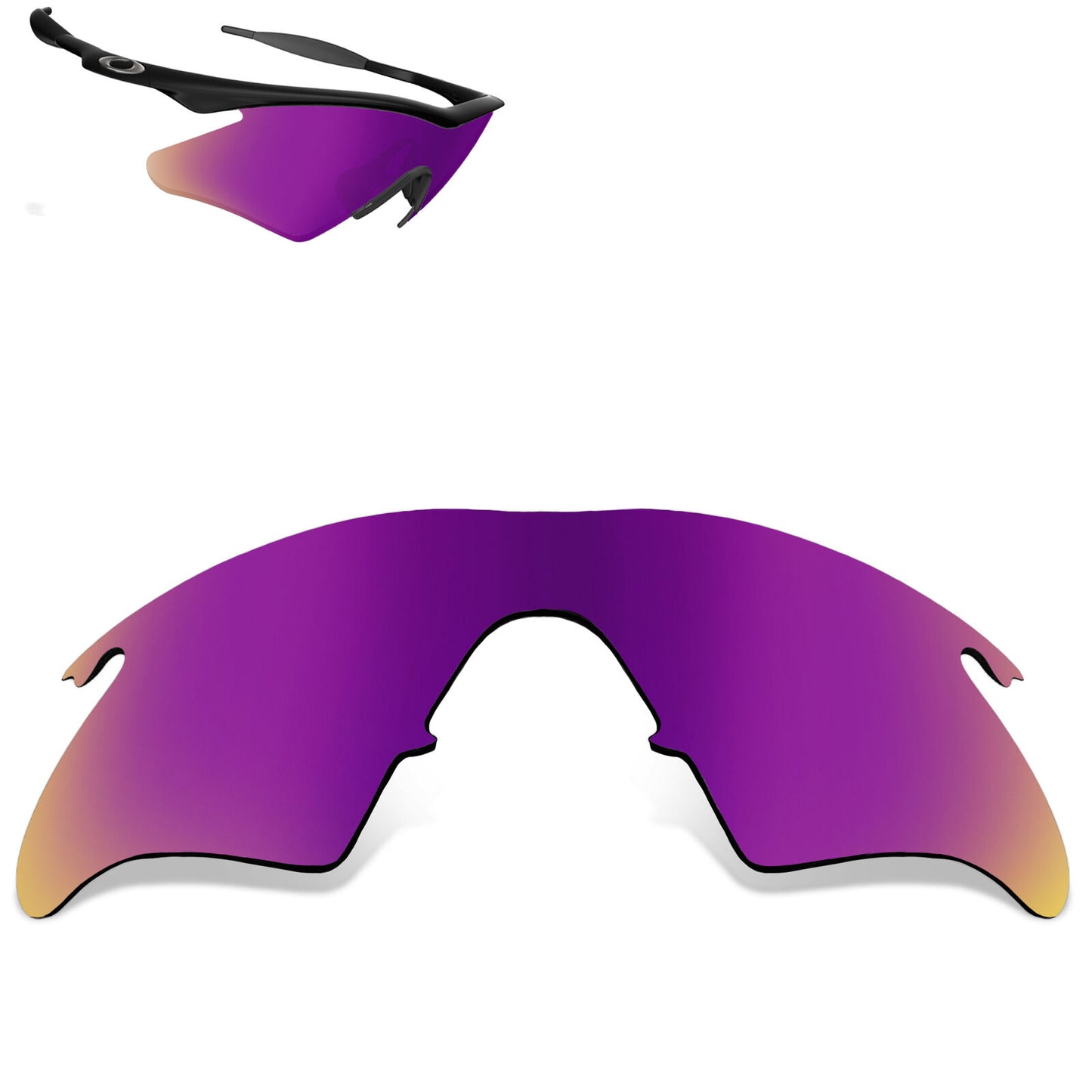 LenSwitch Polarized Replacement Lenses for Oakley M Shades Heater Shades Purple
