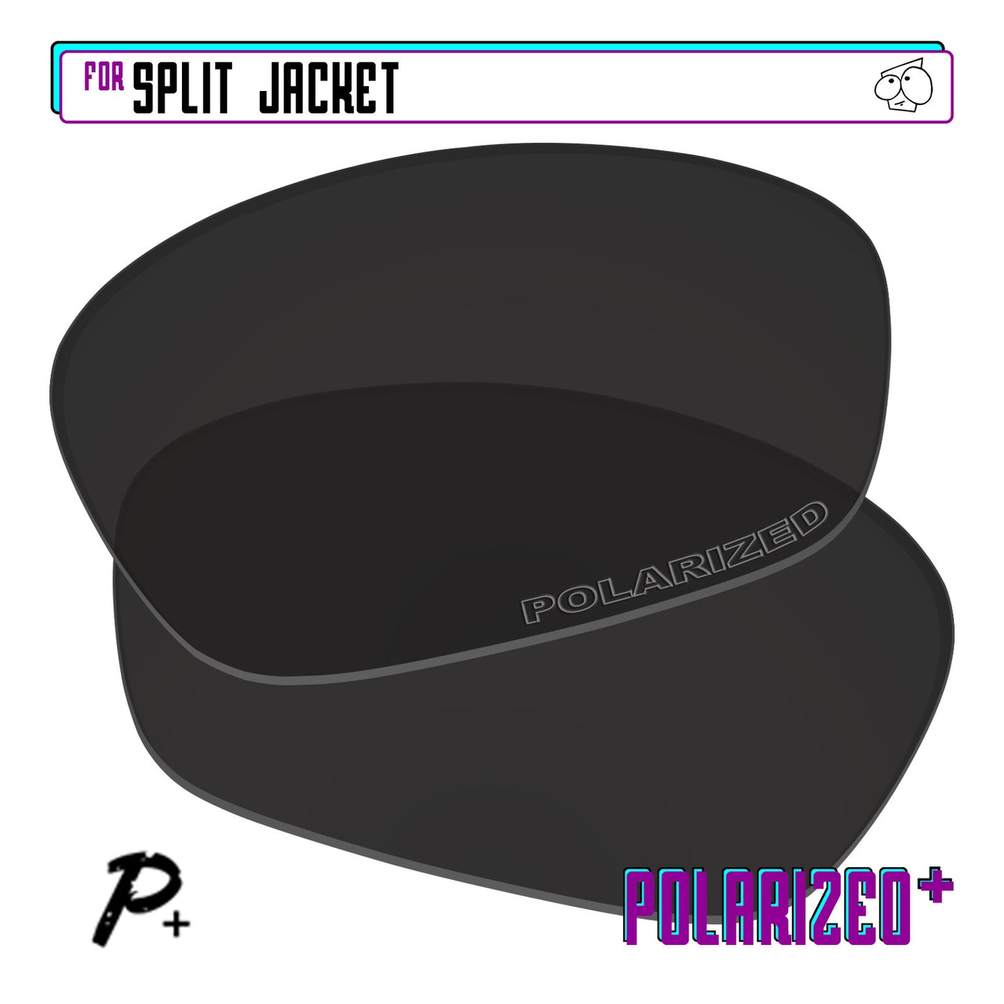 POLARIZED+ Replacement Lens For-Oakley Split Jacket Sunglass Anti-Scratch