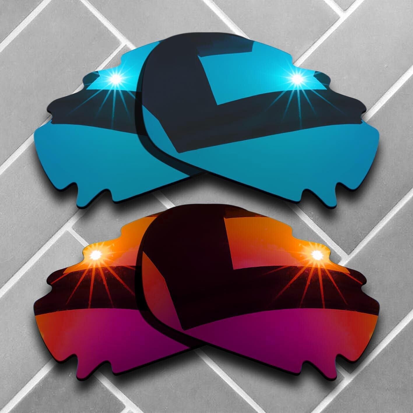 Polarized Replacement lenses for-Oakley Jawbone Vented Racing Jacket Choices US