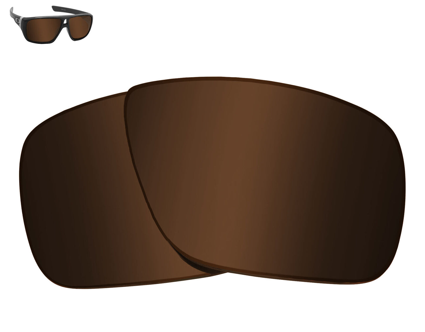 LenSwitch Polarized Replacement Lenses for Oakley Dispatch 1 Sunglasses Brown