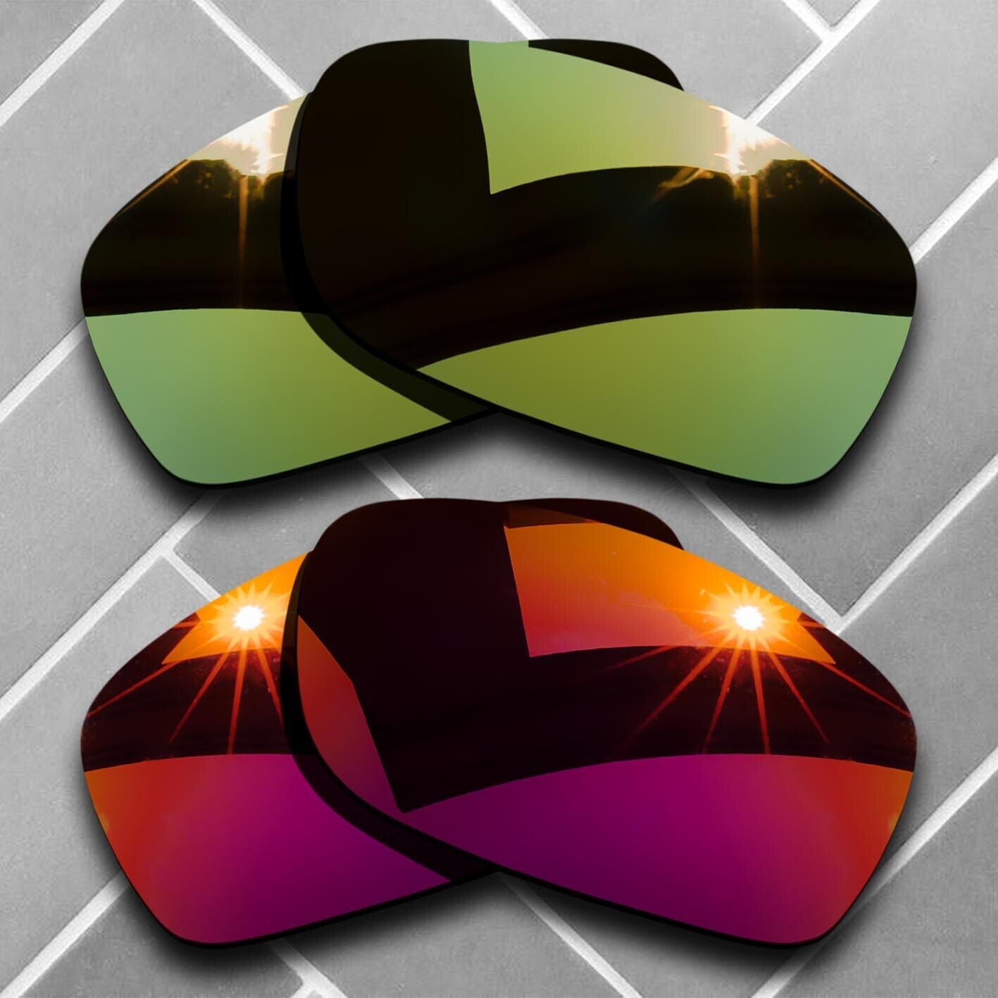 Polarized Replacement lenses for-Oakley Fives Squared Anti-Scratch Choices US