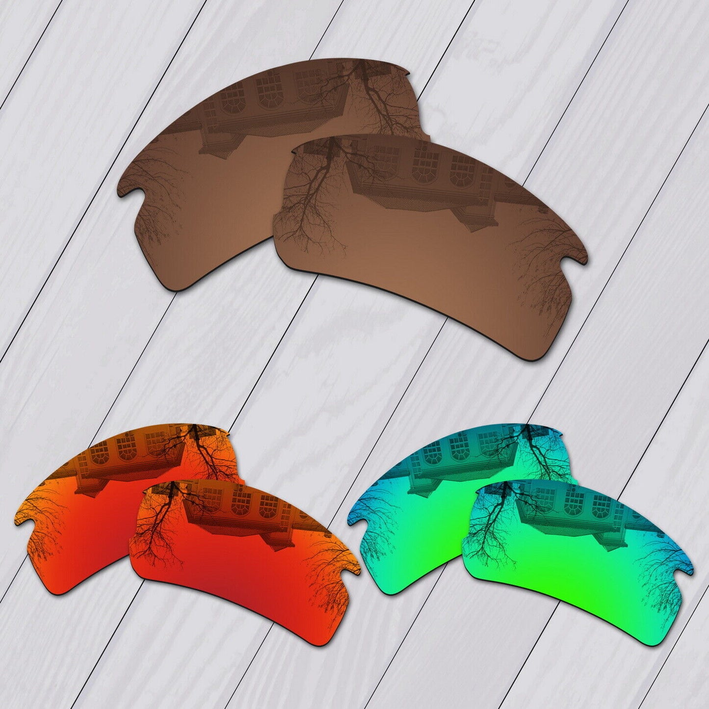 POLARIZED Replacement Lot Lenses For-Oakley Flak 2.0 OO9295 Sunglass Options