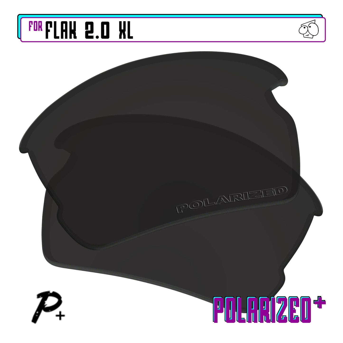 POLARIZED+ Replacement Lens For-Oakley Flak 2.0 XL Sunglass Anti-Scratch
