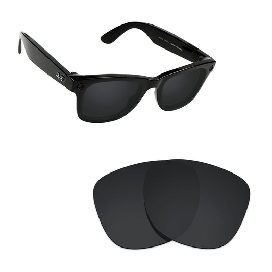 Hawkry Polarized Replacement Lenses for-RayBan-Stories Wayfarer RW4002 Sunglass