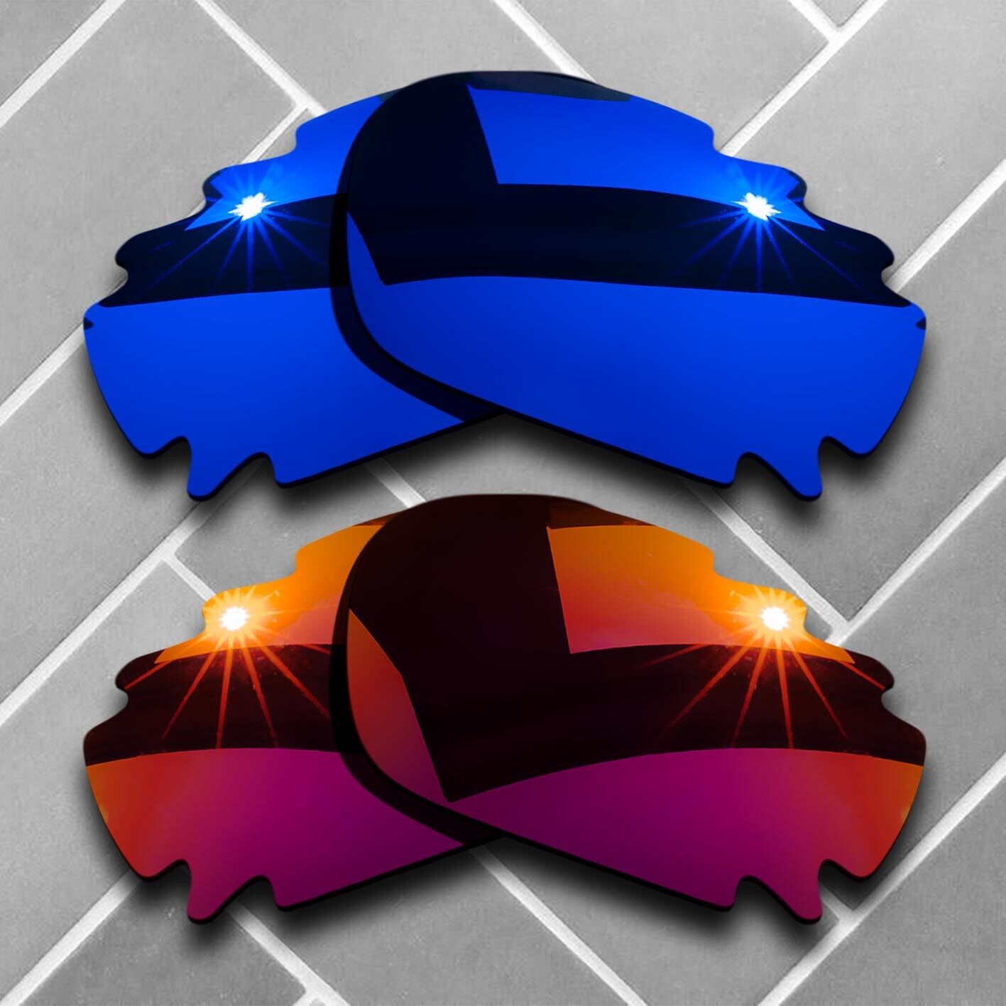 Polarized Replacement lenses for-Oakley Jawbone Vented Racing Jacket Choices US