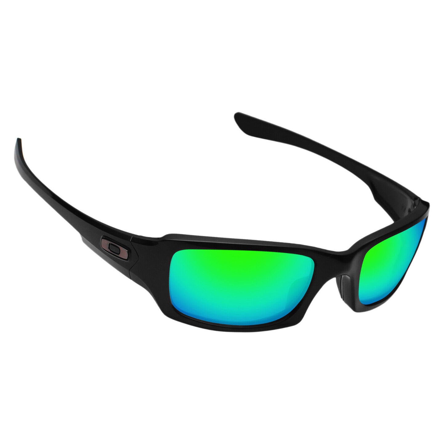 Hawkry SaltWater Proof Emerald Green Replacement Lenses for-Oakley Fives Squared