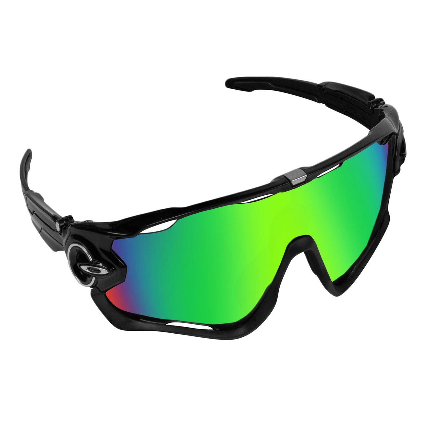 LenSwitch Replacement Lenses for Oakley Jawbreaker Sunglasses Green Mirror
