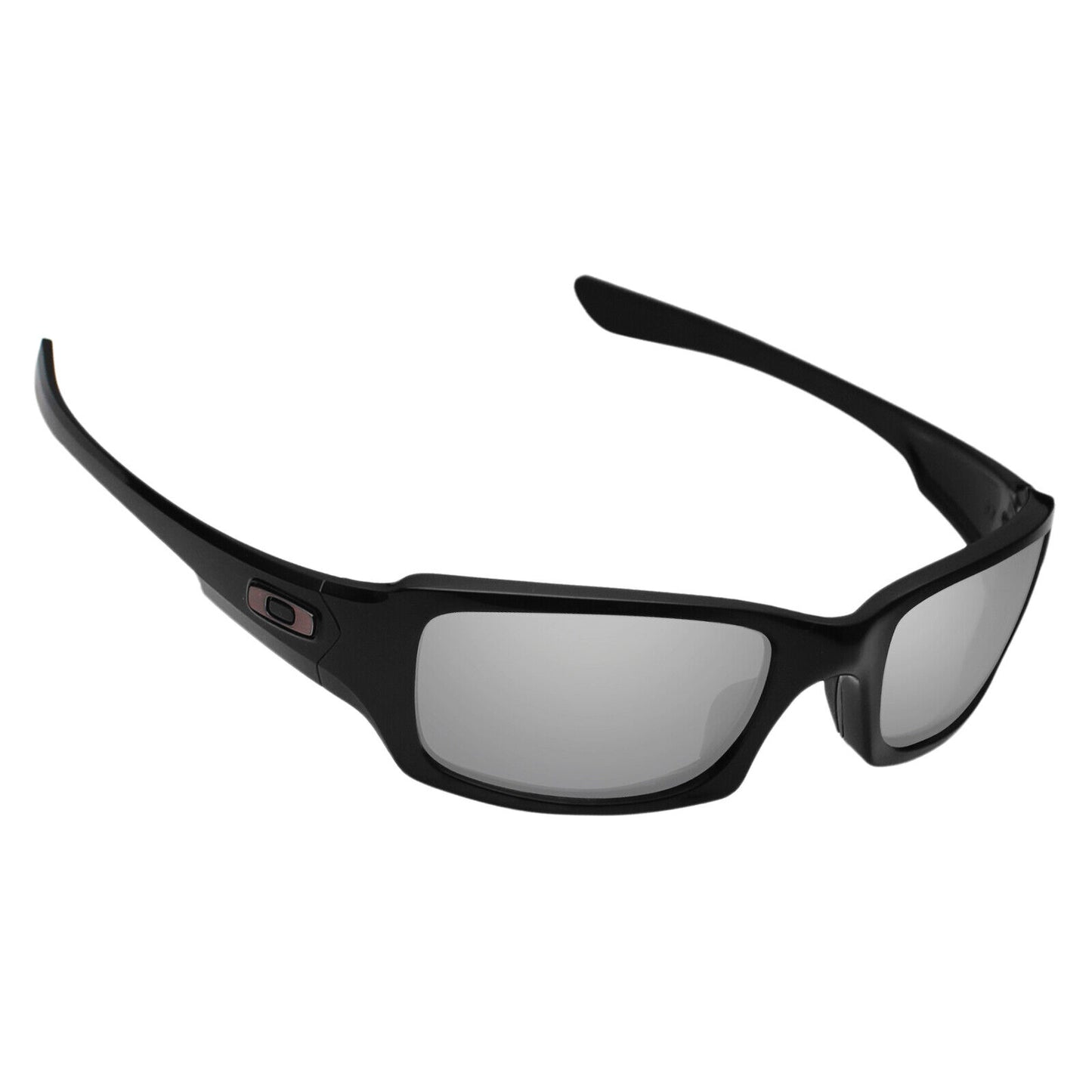 Hawkry Polycarbonate Replacement Lense for-Oakley Fives Squared -Silver Titanium