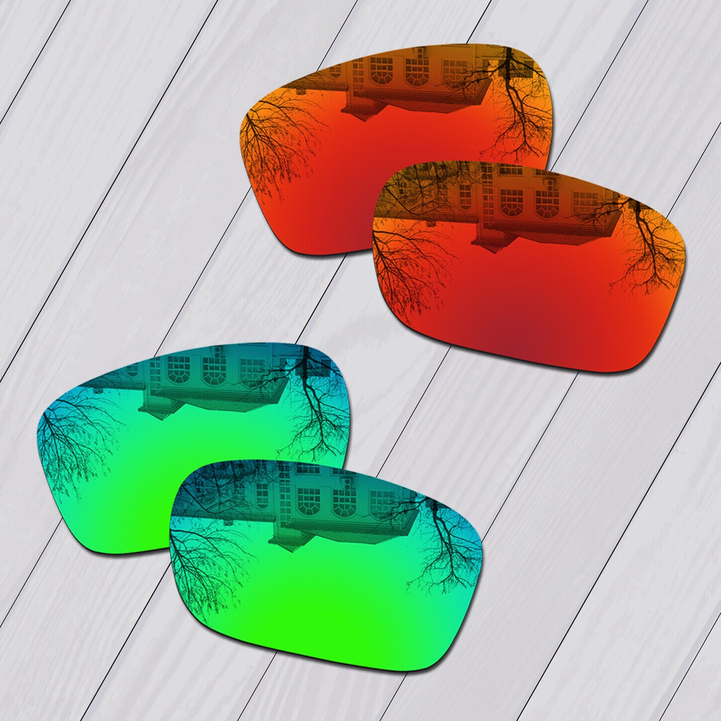 POLARIZED Lot Replacement Lens For-Oakley Sliver AF (Asian Fit) Anti-Scratch Opt