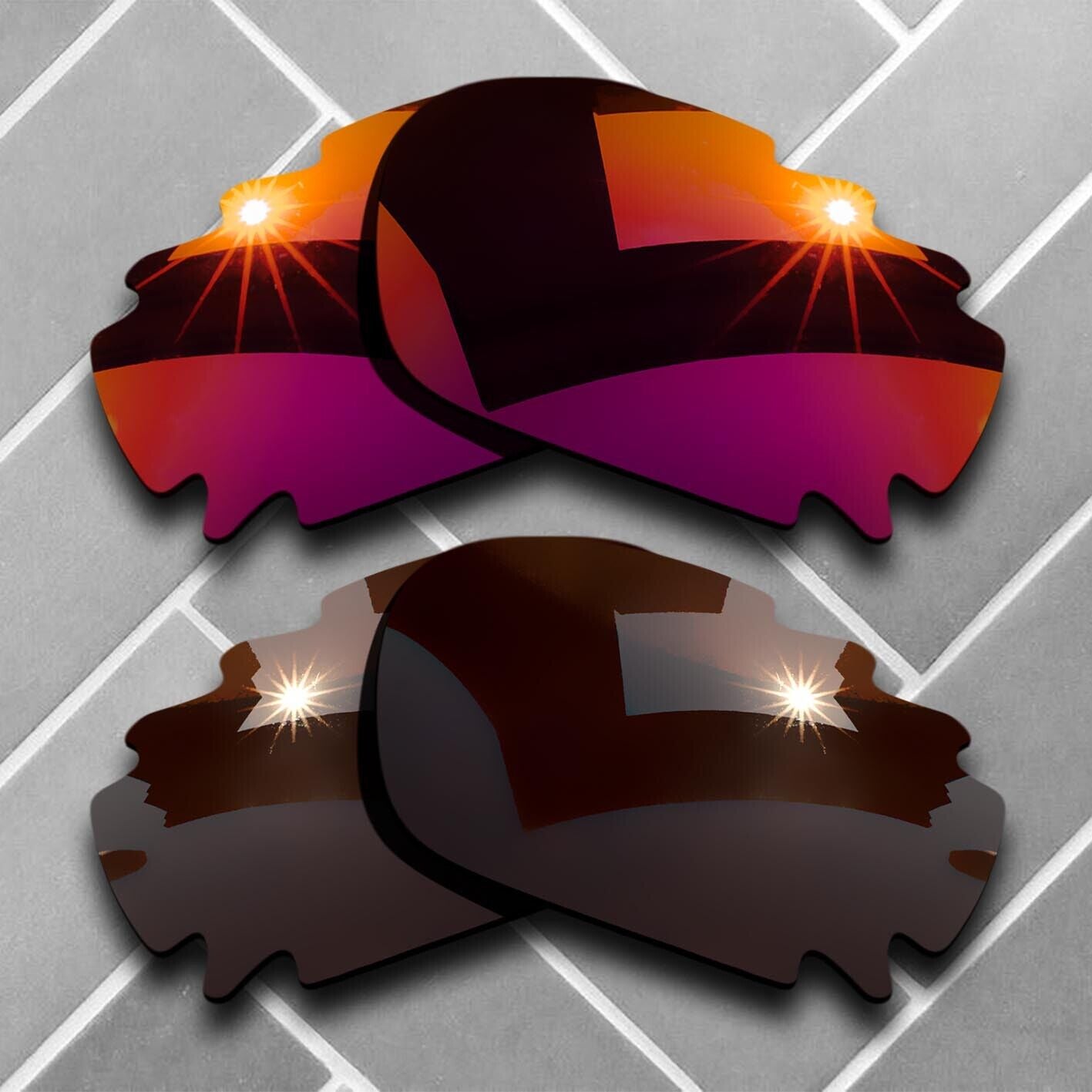 Polarized Replacement lenses for-Oakley Jawbone Vented Racing Jacket Choices US