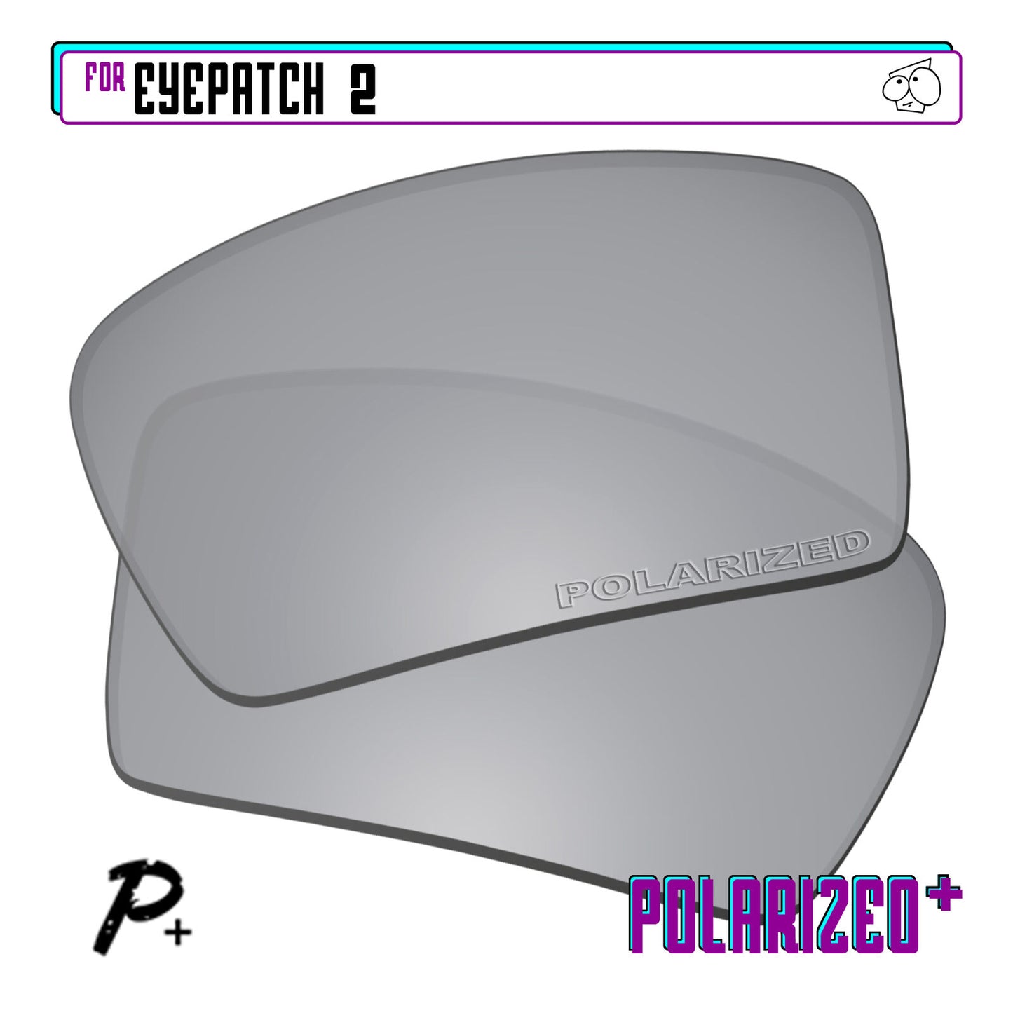POLARIZED+ Replacement Lens For-Oakley Eyepatch 2 Sunglass Anti-Scratch