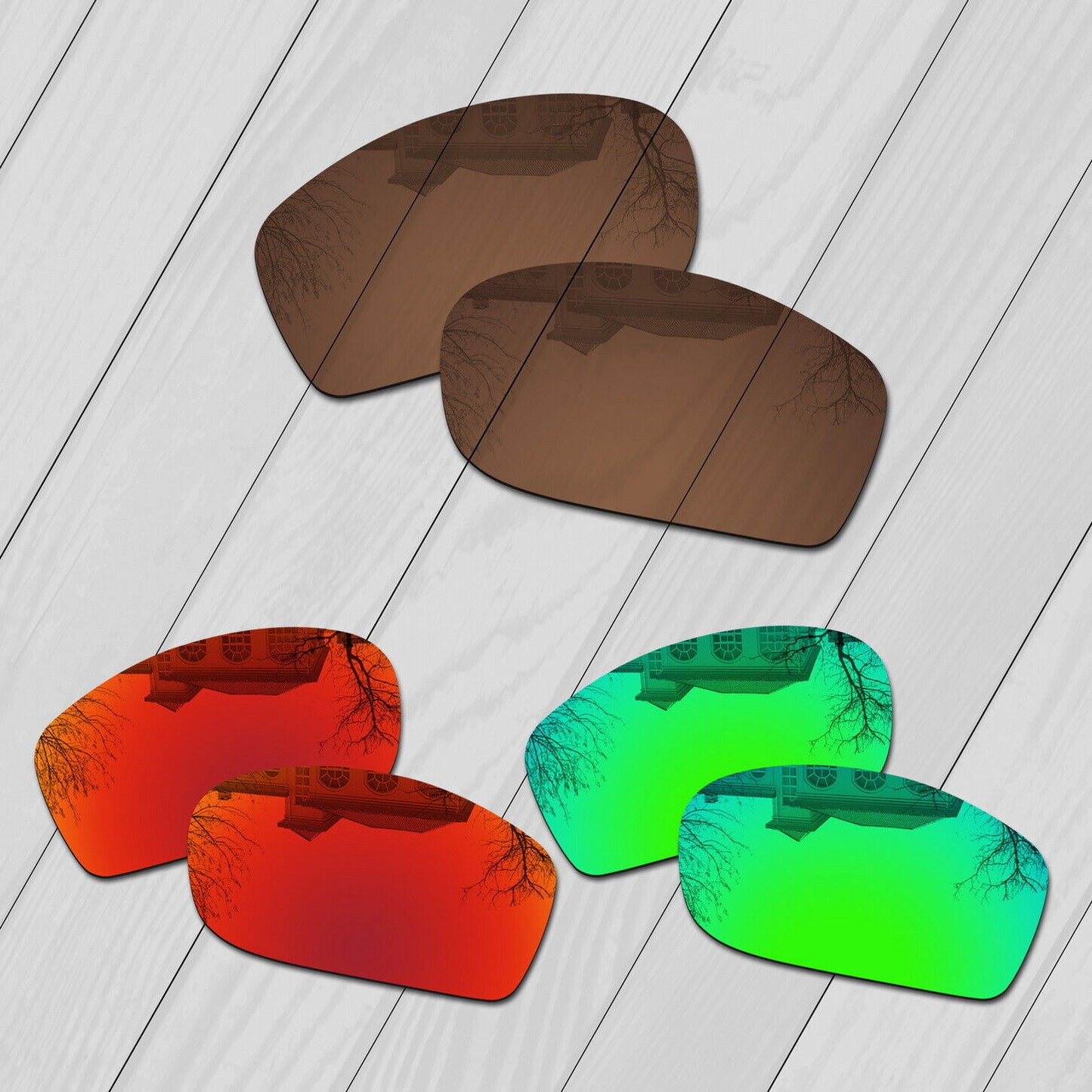 POLARIZED Replacement Lenses For-Oakley Fives Squared Anti-Scratch Options