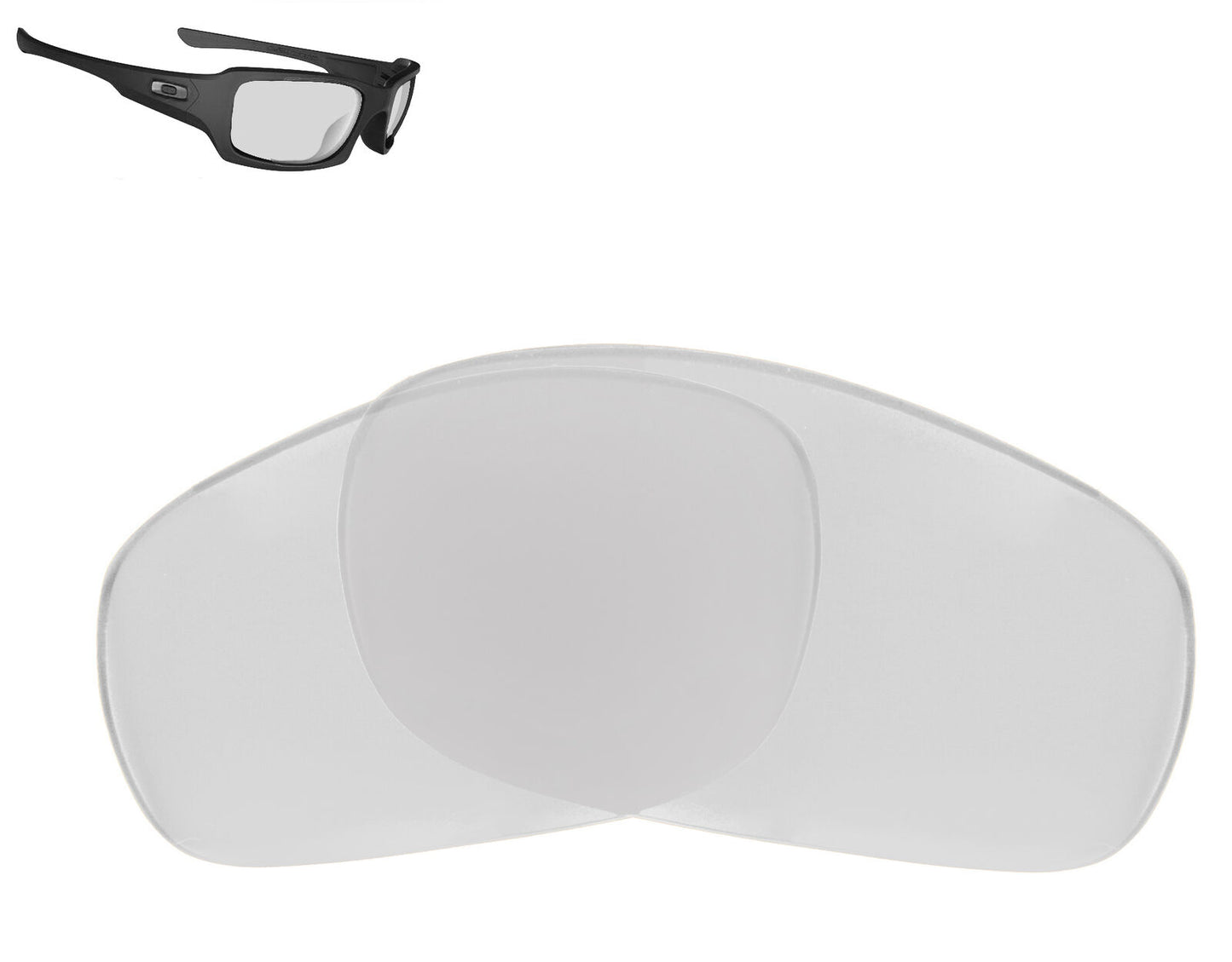 LenSwitch Replacement Lenses for Oakley Fives 3.0 Sunglasses Crystal Clear