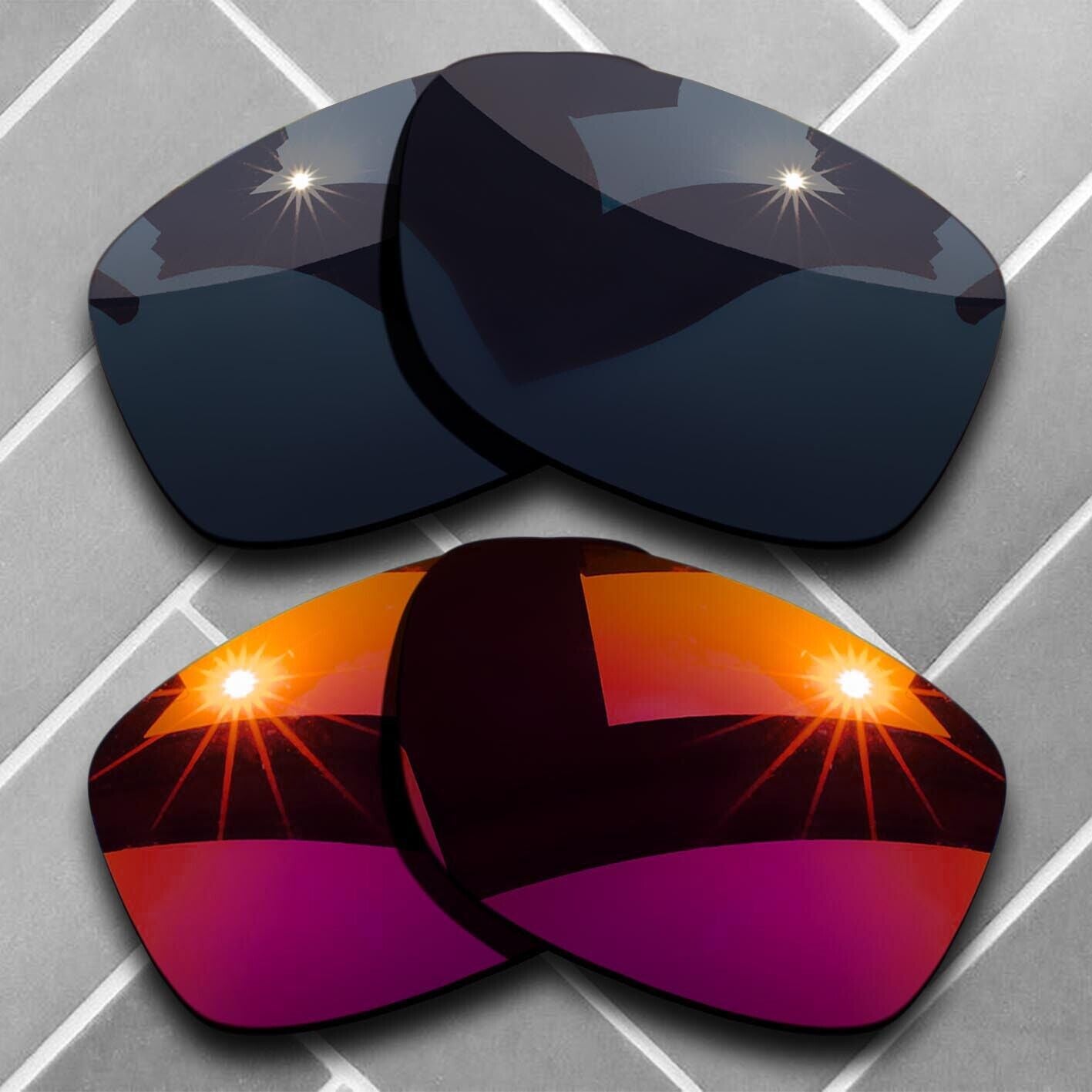 Polarized Replacement lenses for-Oakley Jupiter Squared Anti-Scratch Choices US